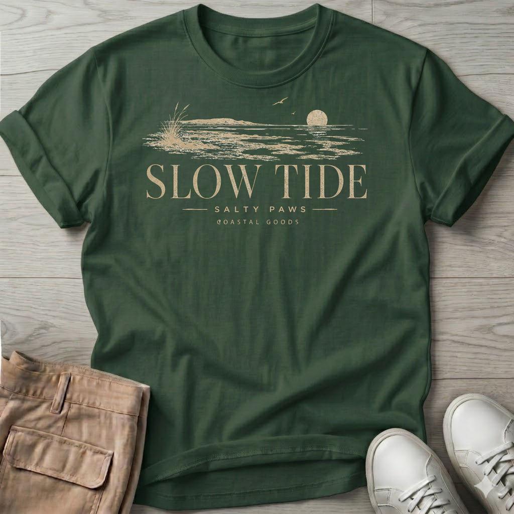 Slow Tide T-Shirt - Line Art Tee