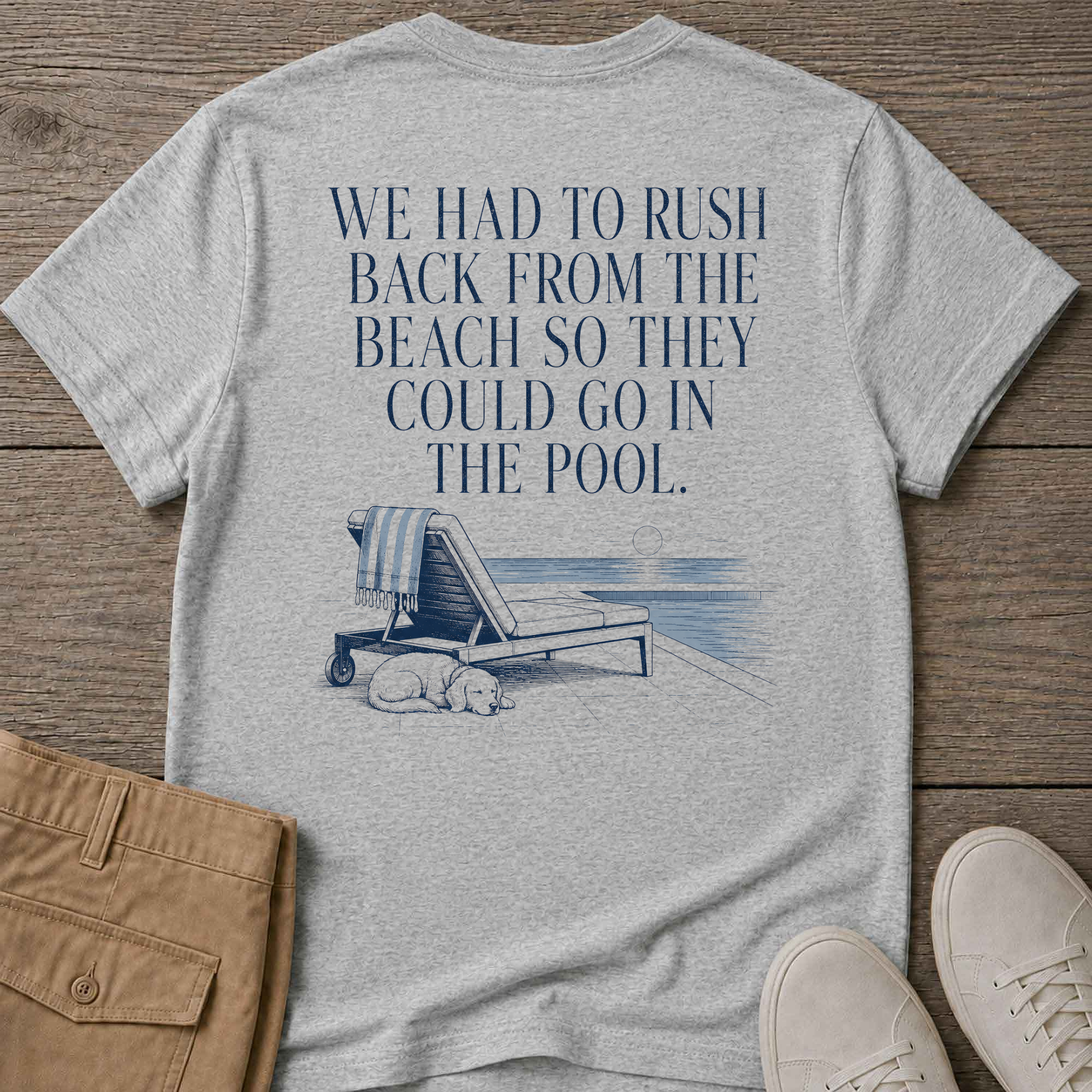 Rush back beach -> pool T-Shirt