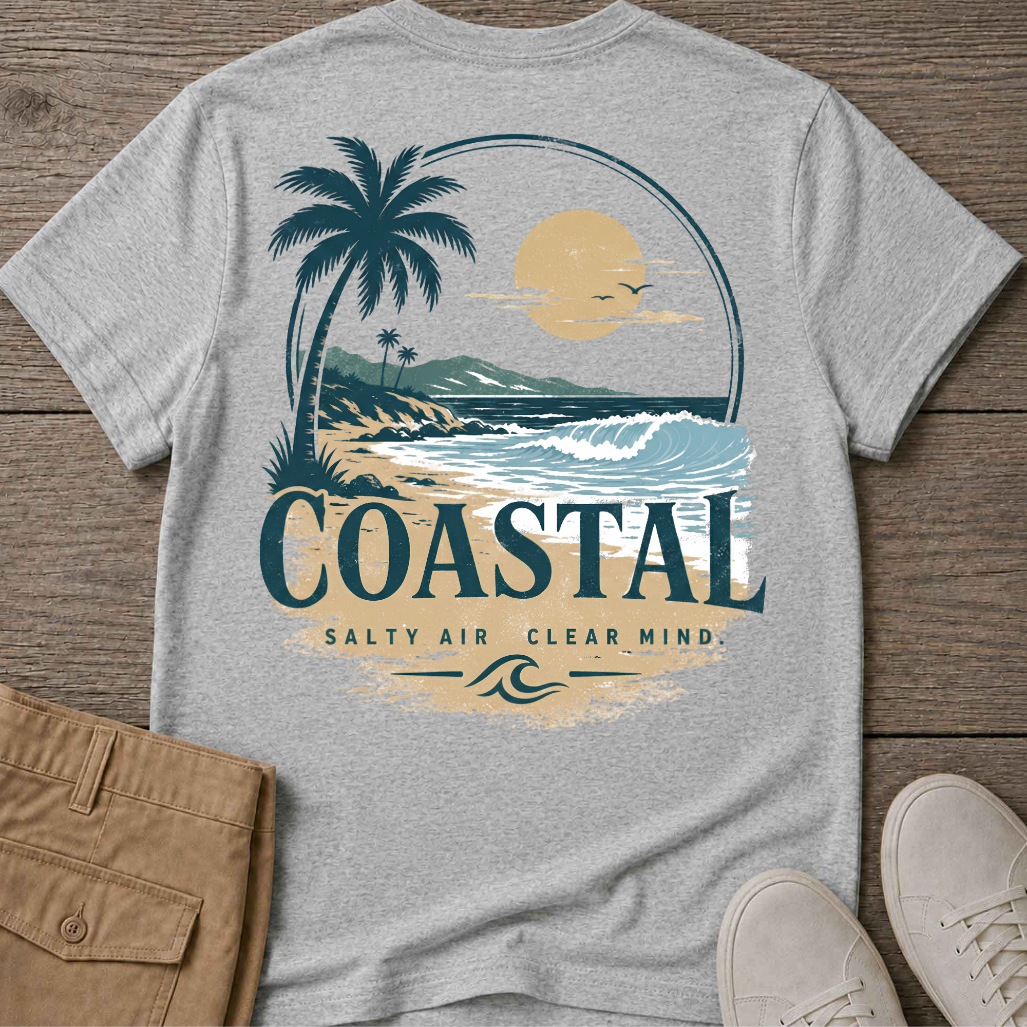 Coastal Salt Air Back T-Shirt
