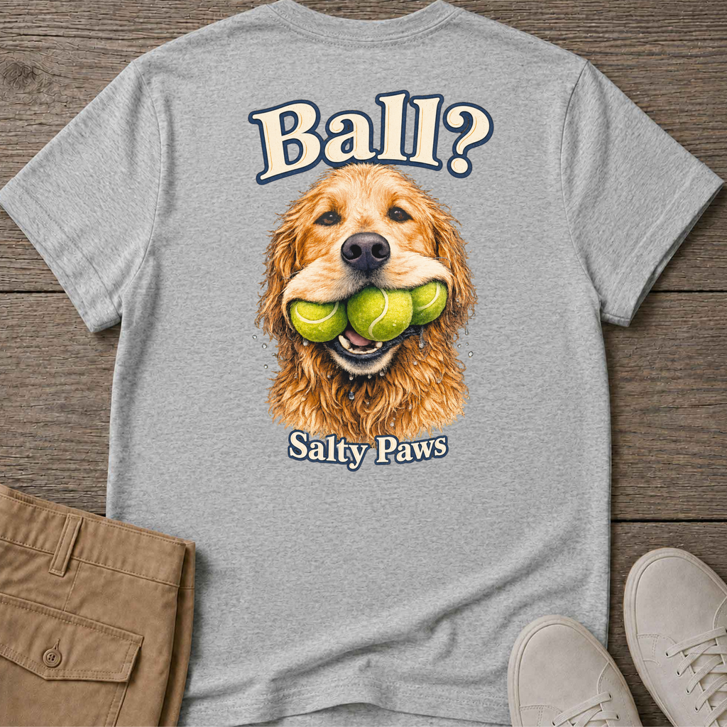 Ball! Golden Retriever BACK DESIGN