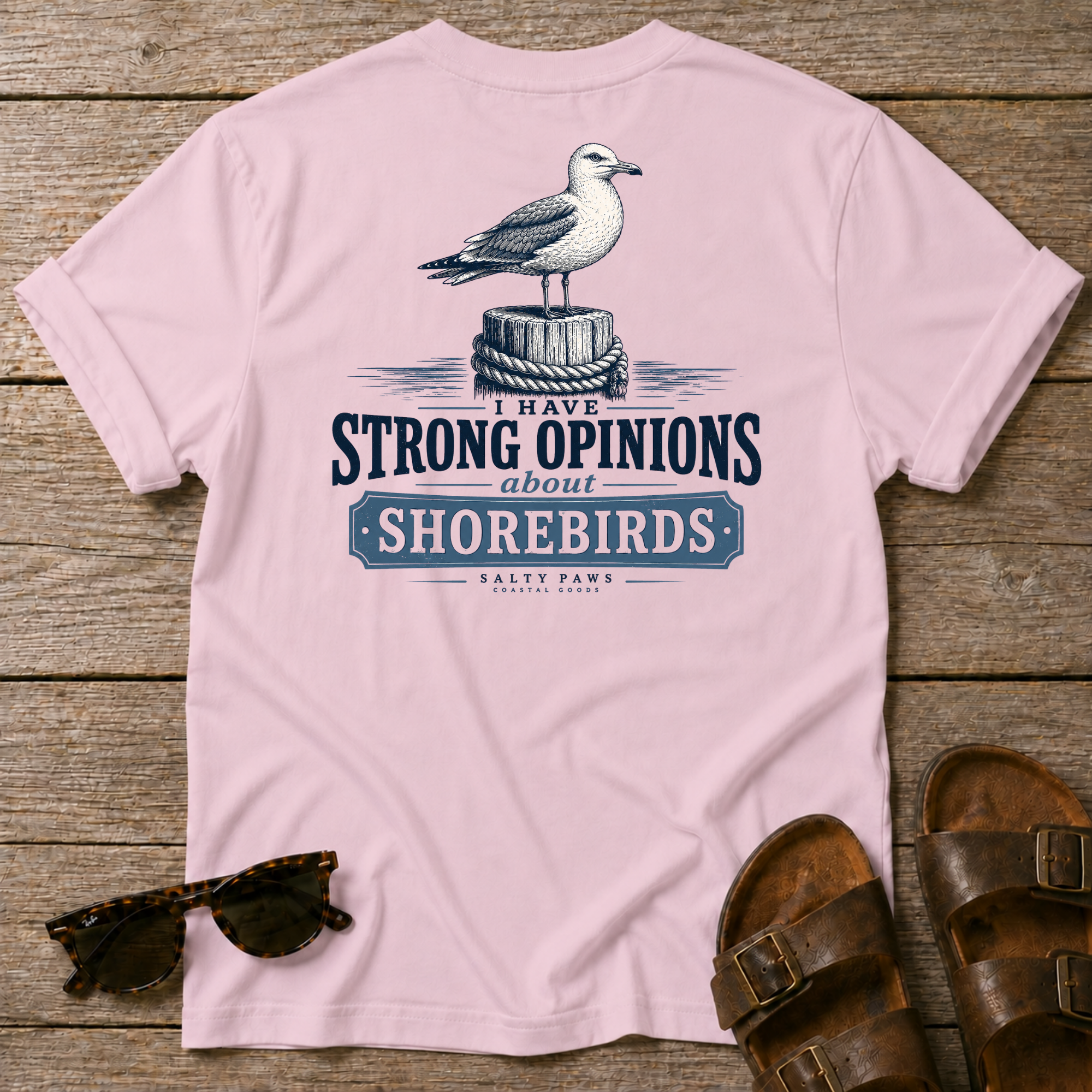 Gull Strong Opinions T-shirt BACK DESIGN