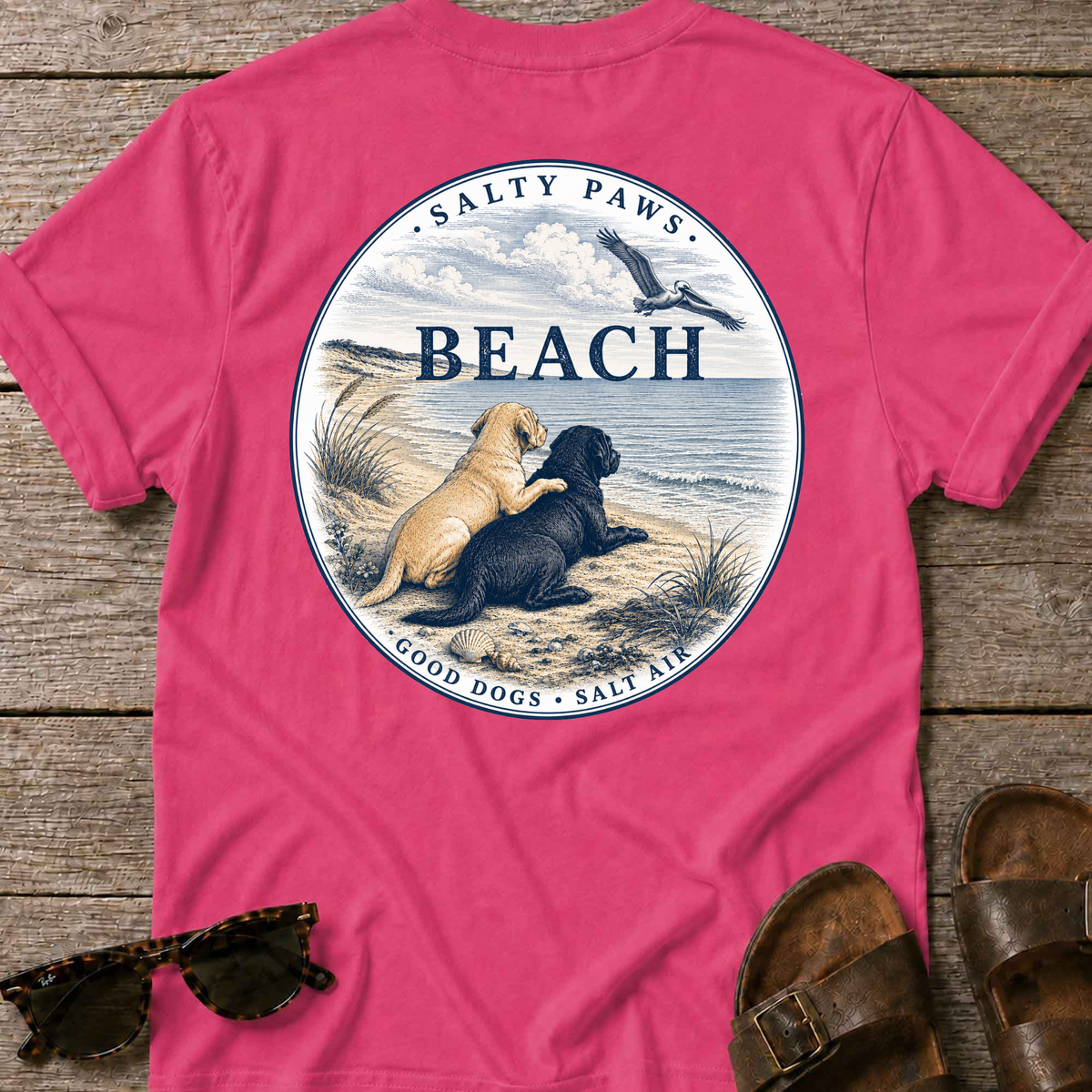 BEACH Pelican Labradors T-Shirt