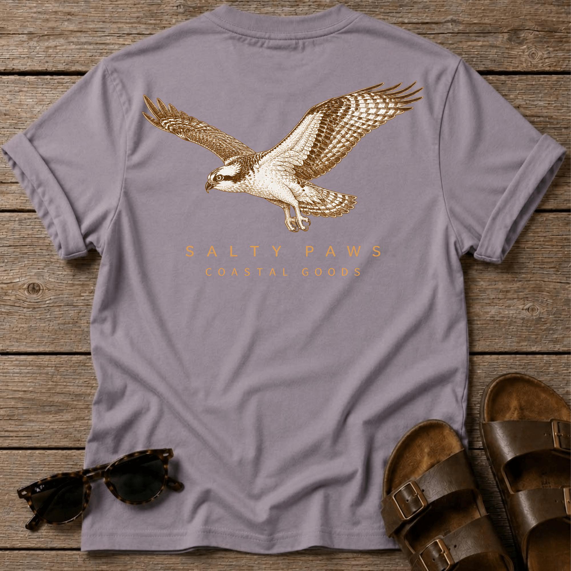 Osprey in Flight T-shirt BACK DESIGN