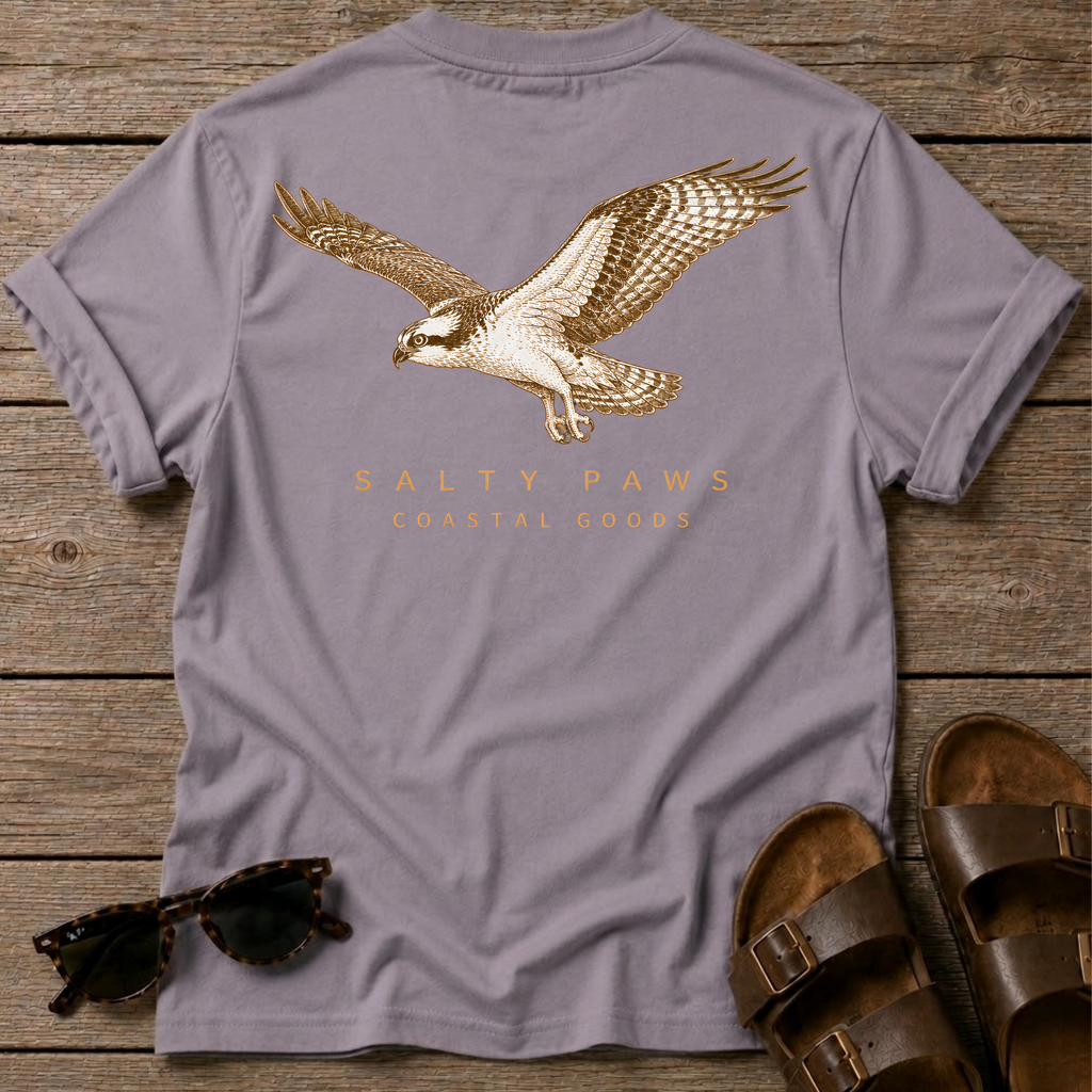 Osprey in Flight T-shirt BACK DESIGN