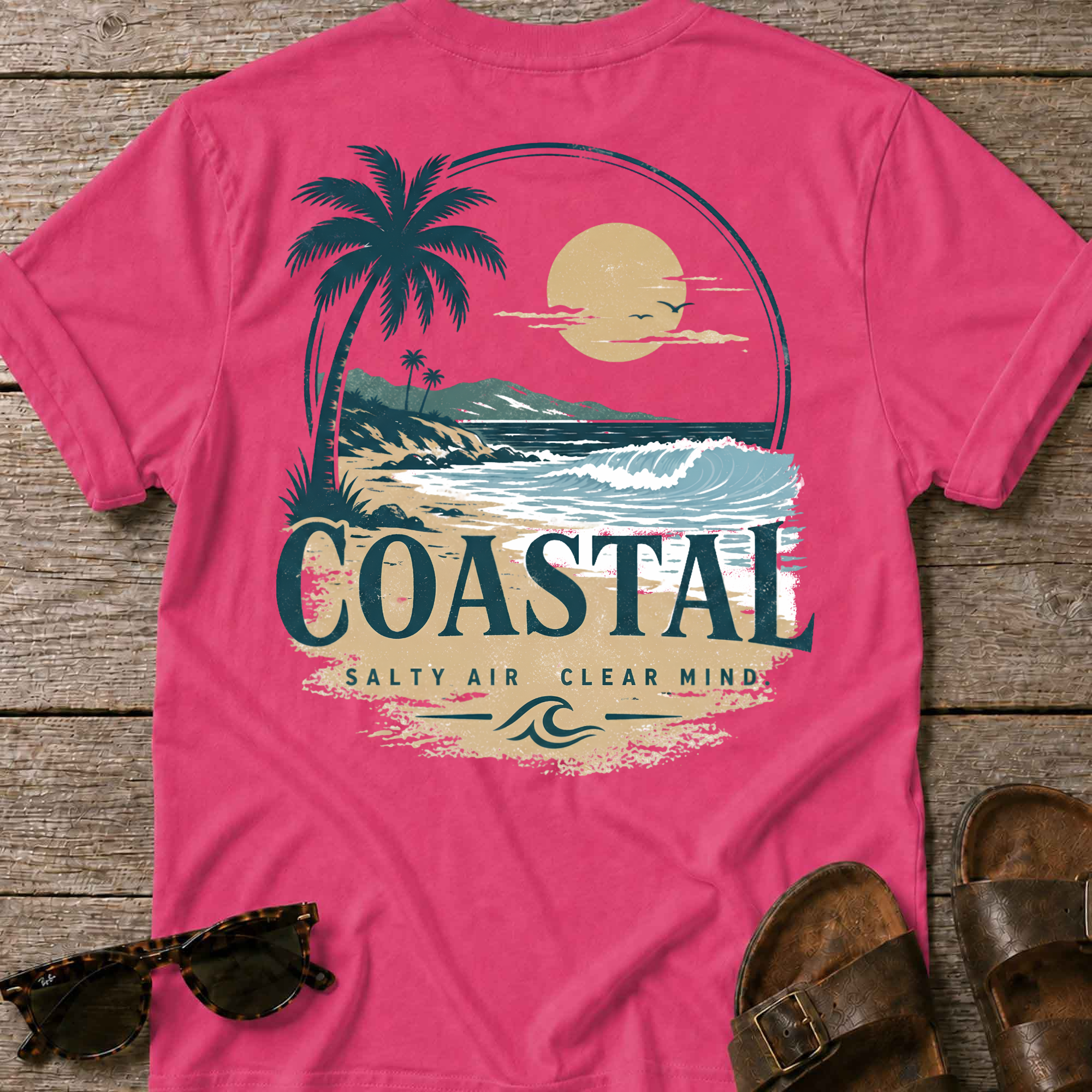 Coastal Salt Air Back T-Shirt