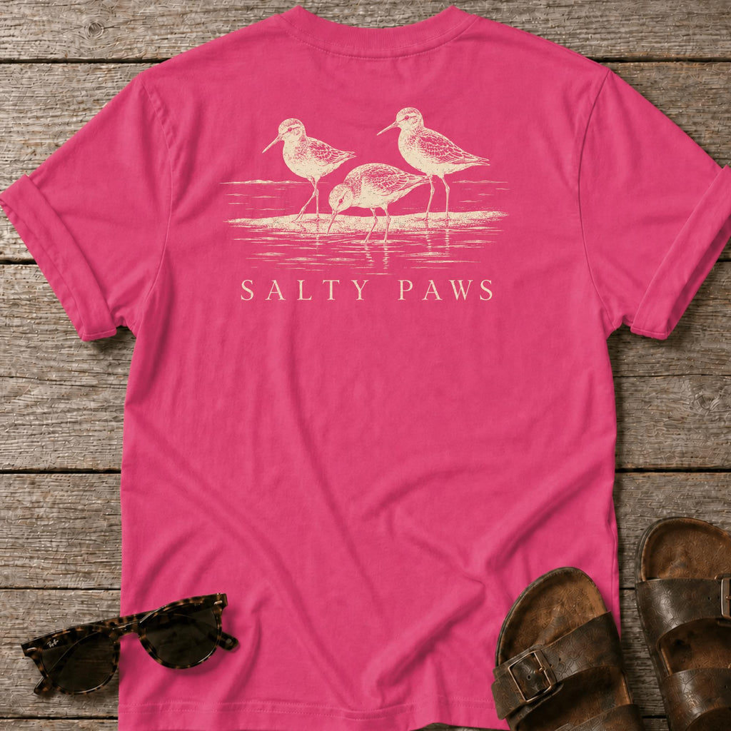 3 Sanderlings T-shirt BACK DESIGN