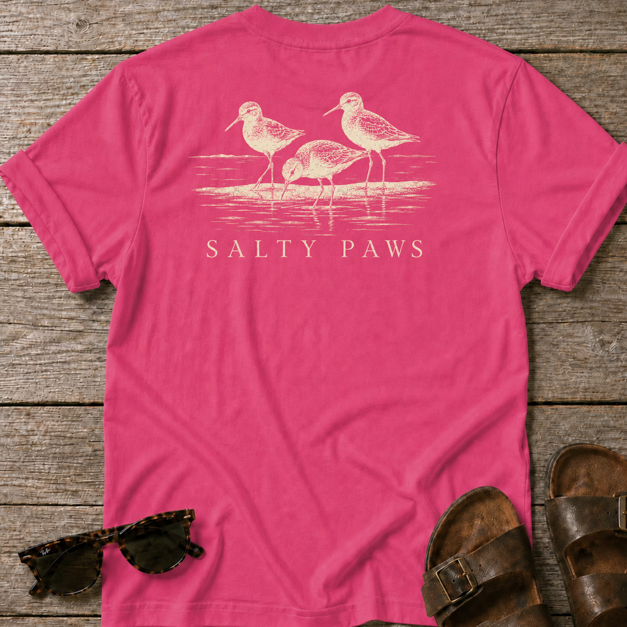 3 Sanderlings T-shirt BACK DESIGN