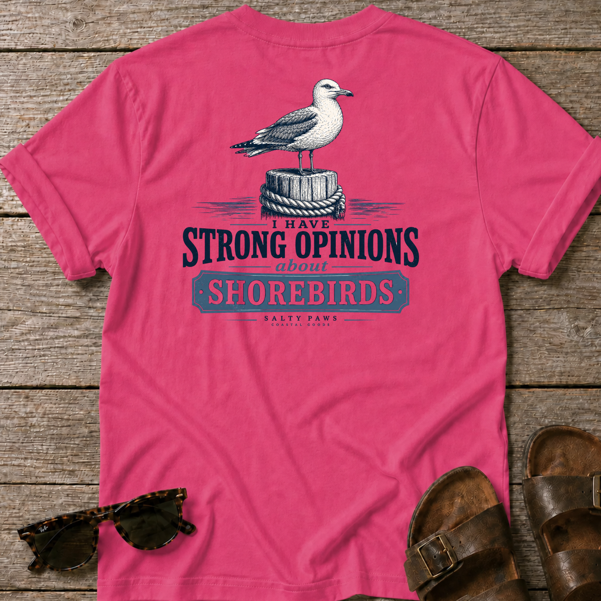 Gull Strong Opinions T-shirt BACK DESIGN