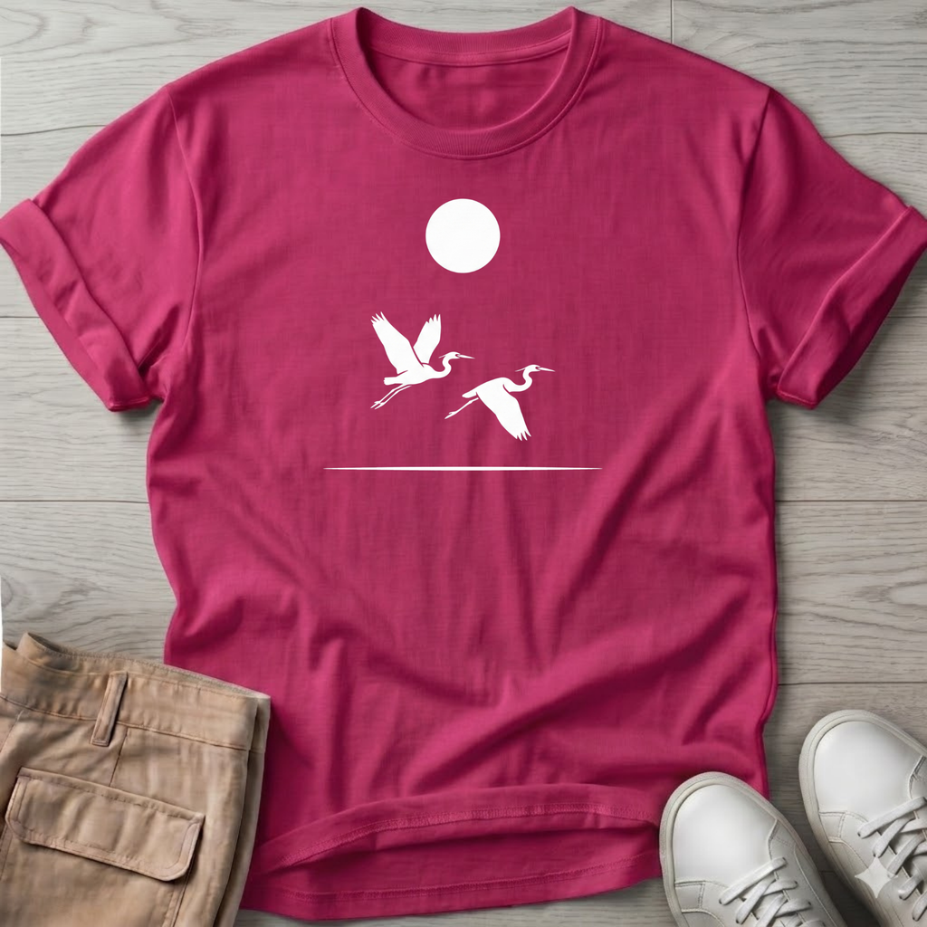 2 Herons in Flight Tee