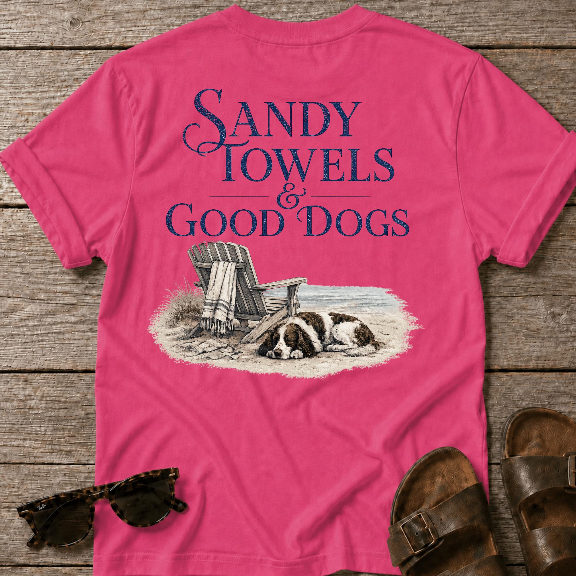Sandy Towels & Good Dogs Spaniel BACK DESIGN