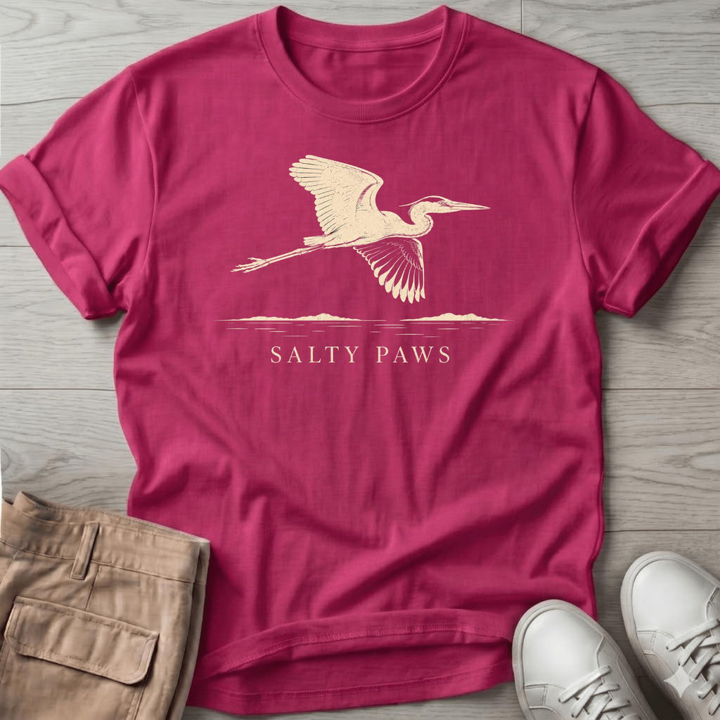 Great Heron Flight T-shirt (front)