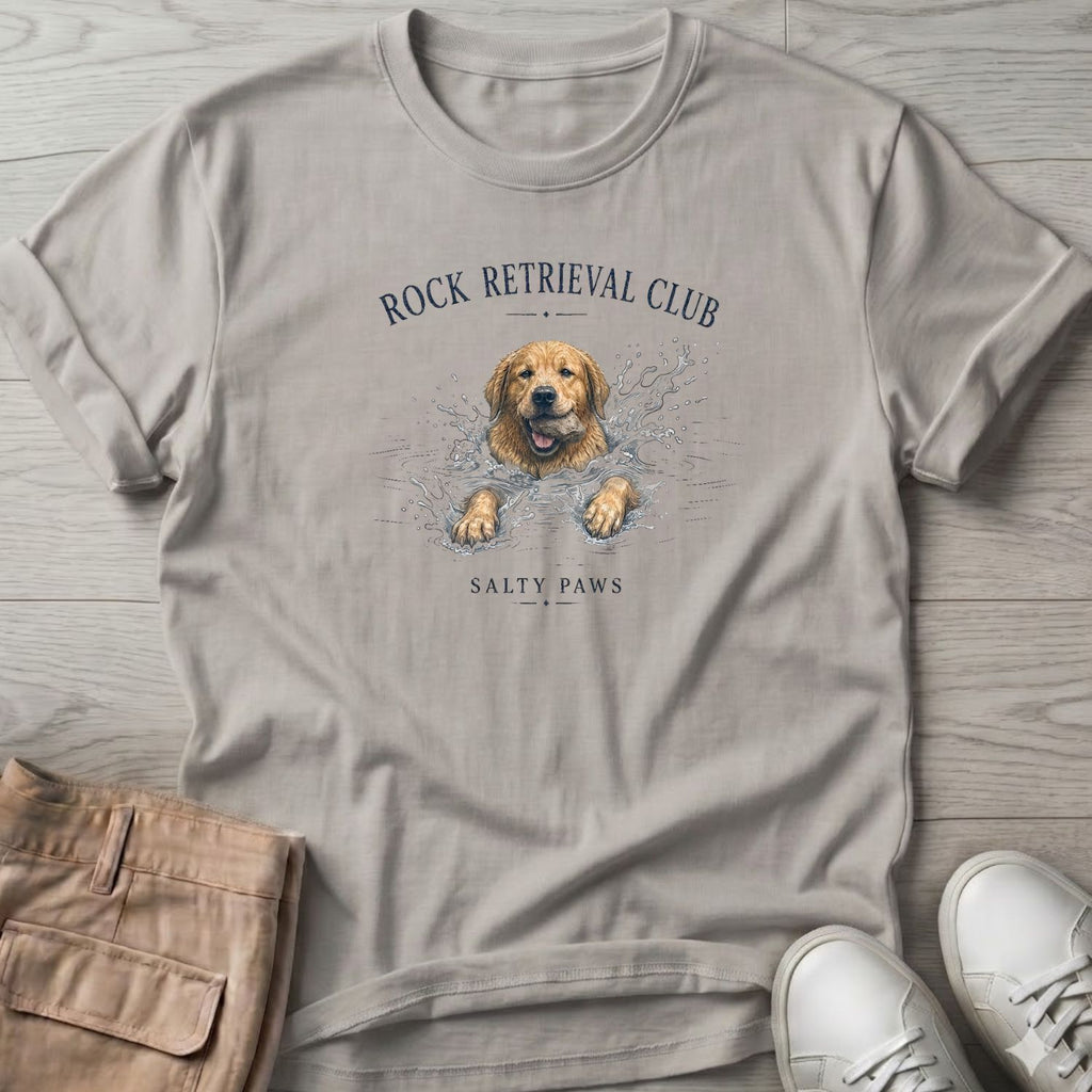 Rock Retrieval Club Golden Retriever Dog T-Shirt