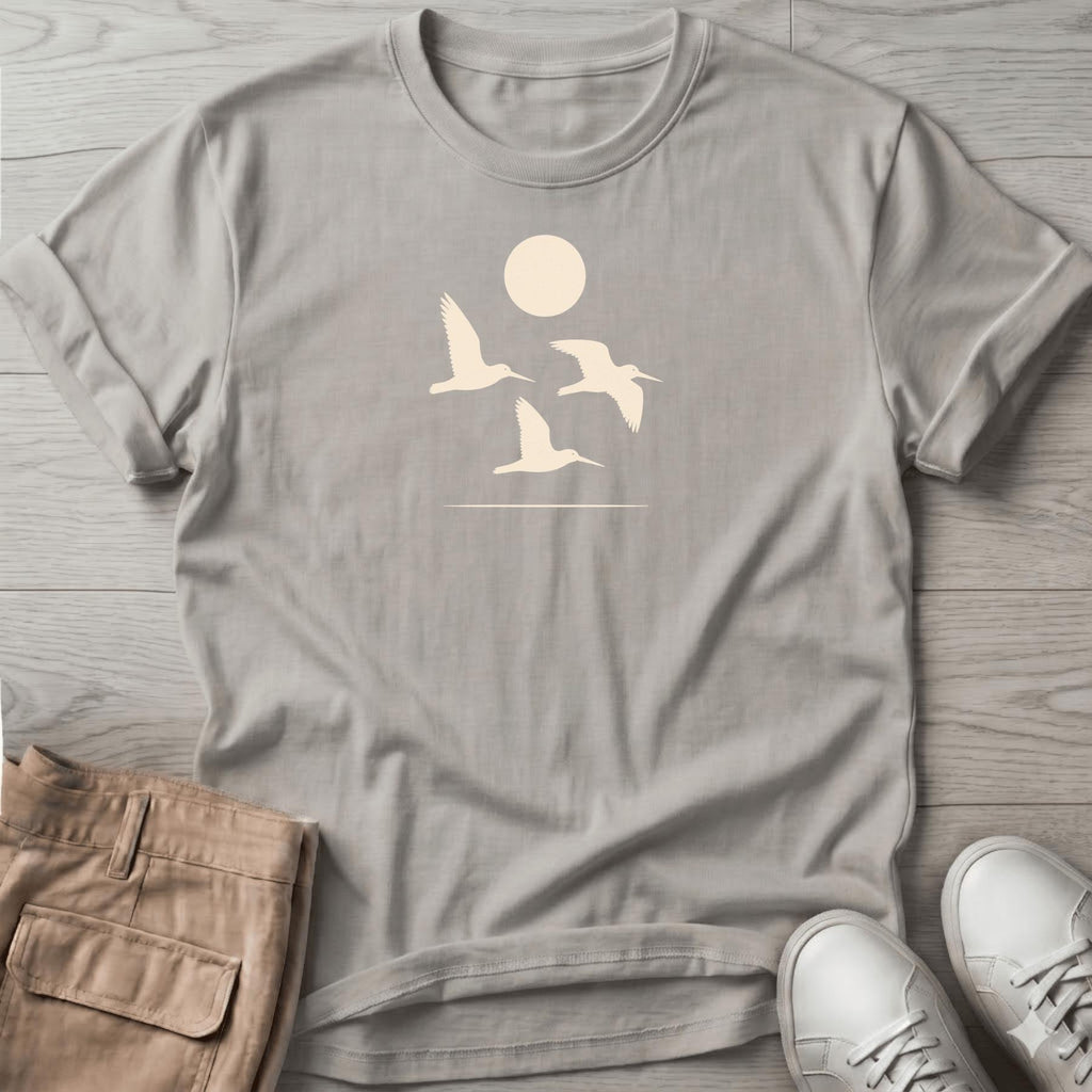 3 Oystercatchers in Flight Tee