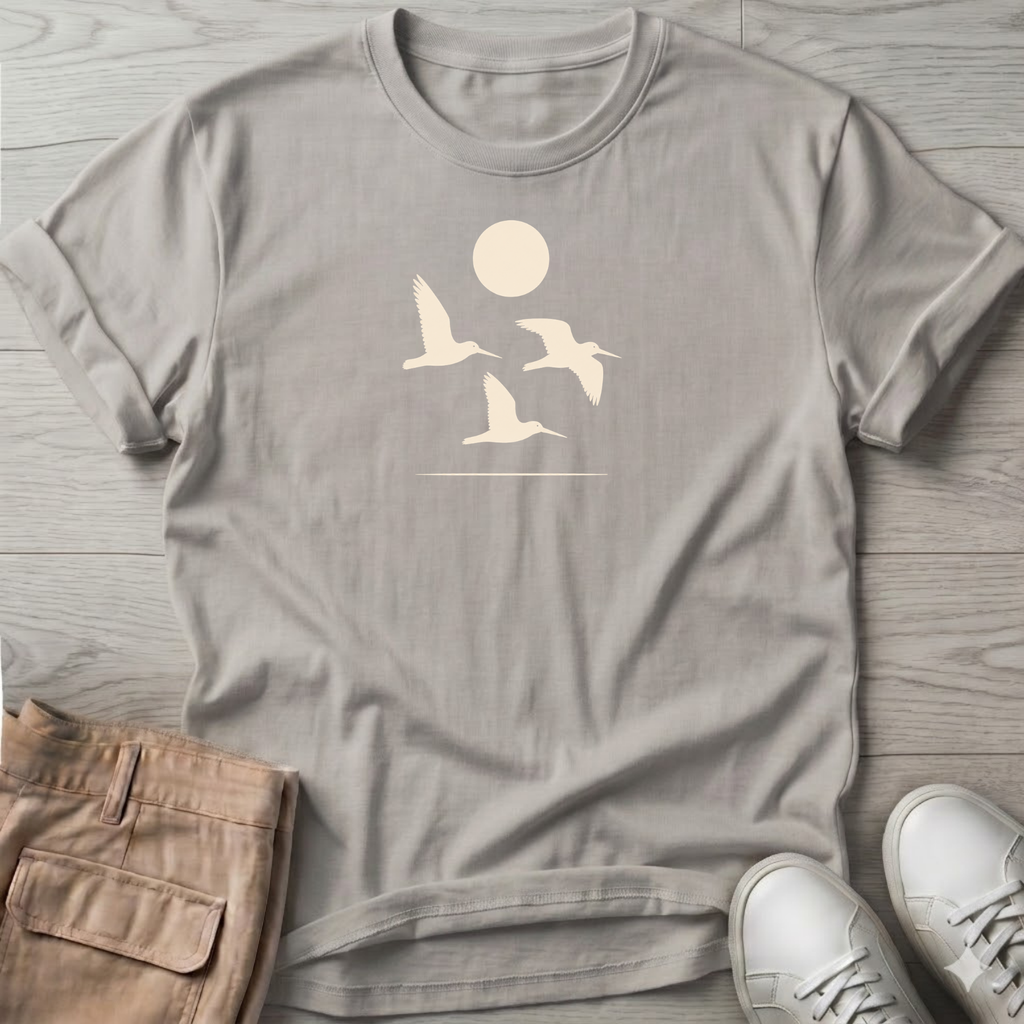 3 Oystercatchers in Flight Tee