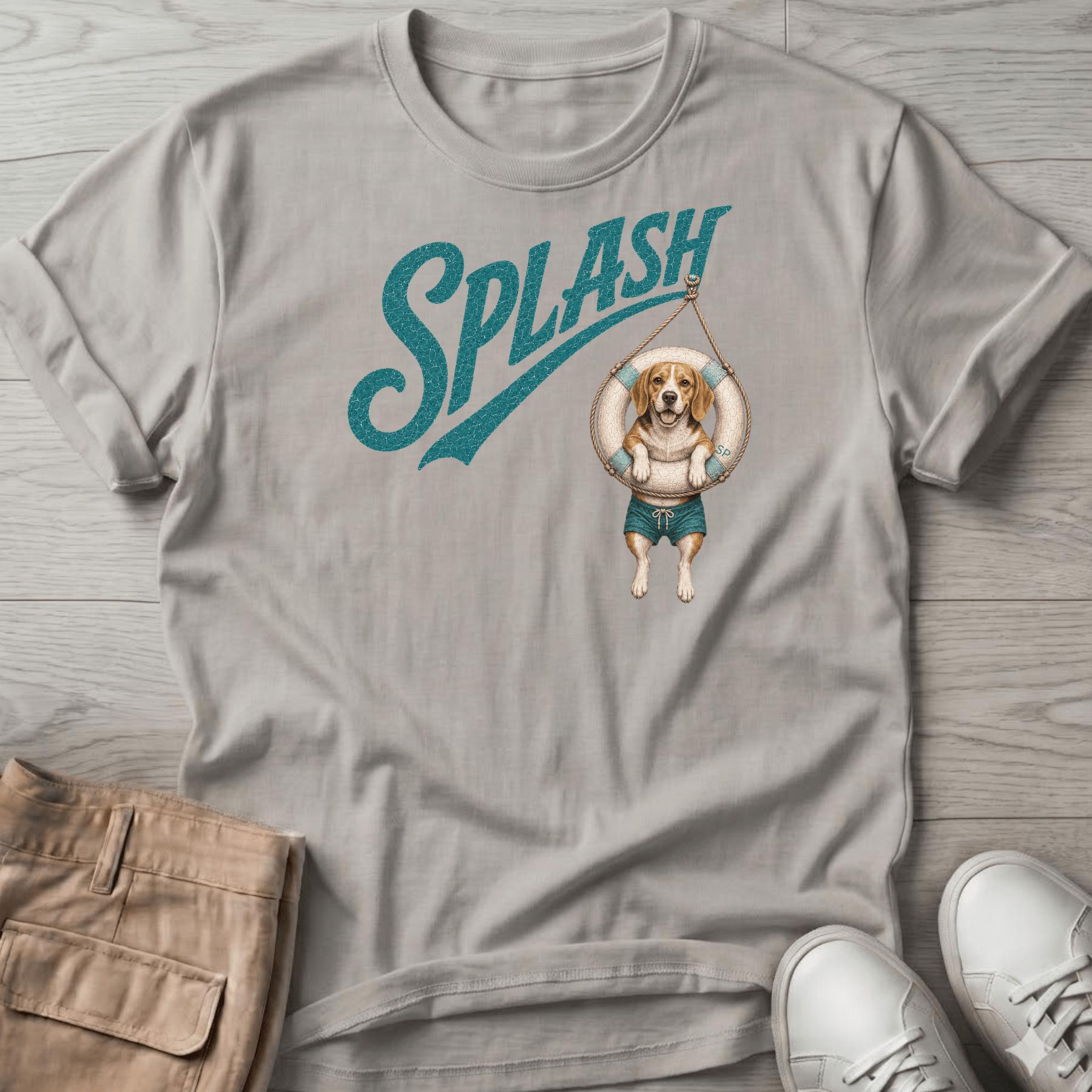 Splash Beagle Tube T-Shirt Vacation