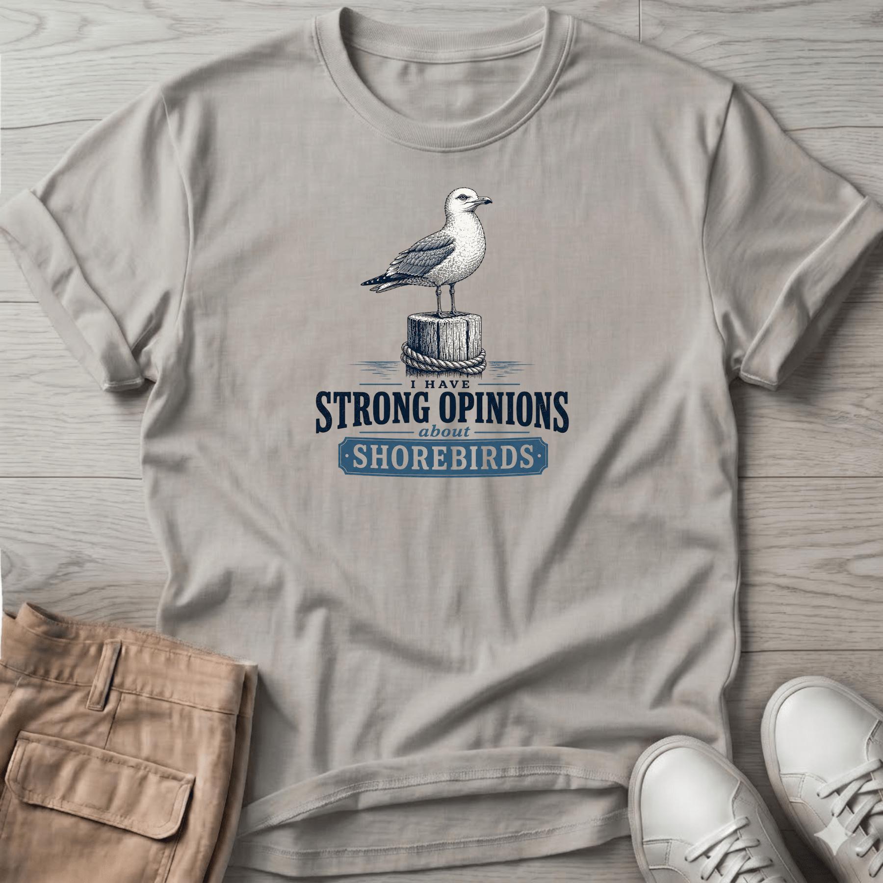 Gull Strong Opinions Shorebirds T-Shirt