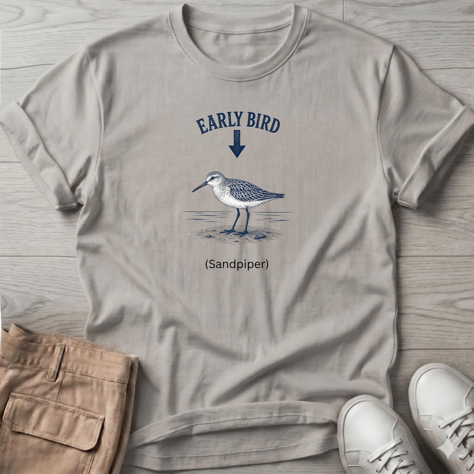 Early Bird Sandpiper T-Shirt