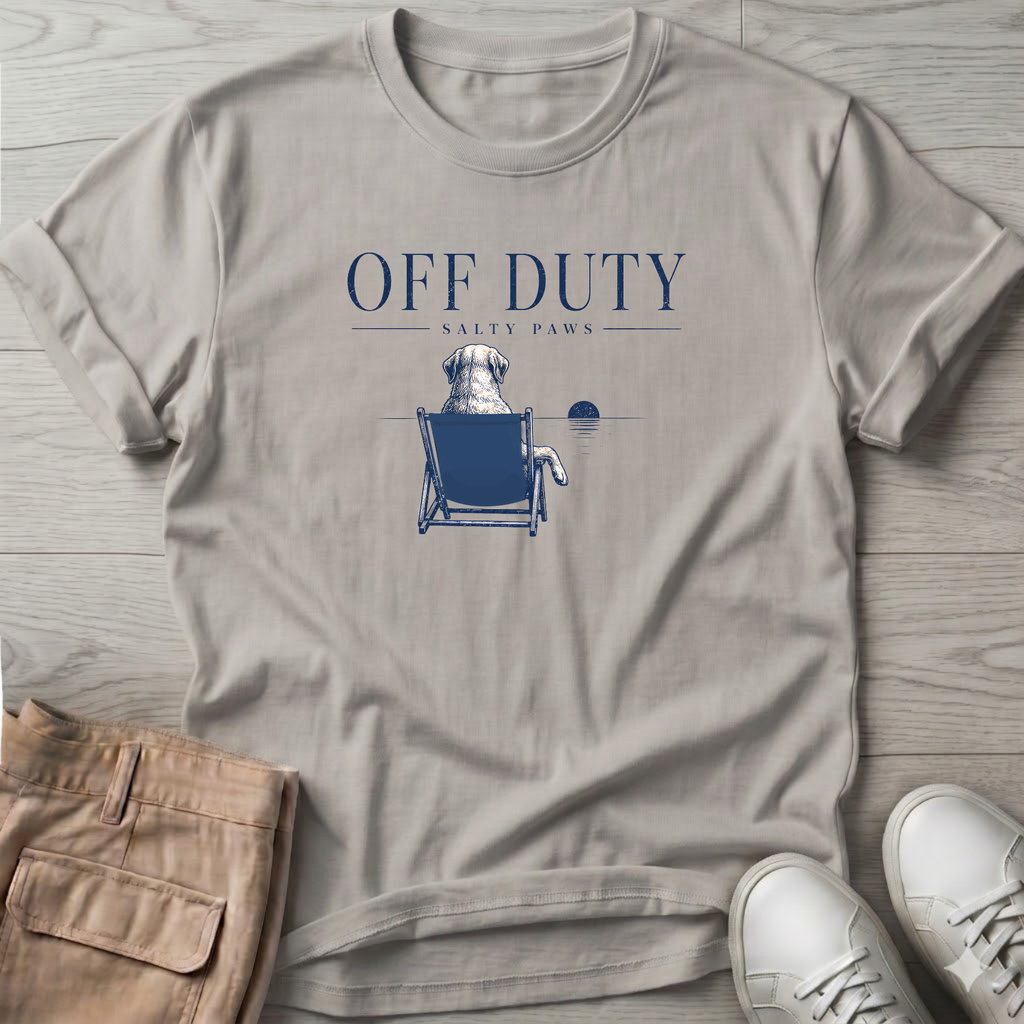 Off Duty Dog T-Shirt — Art Tee
