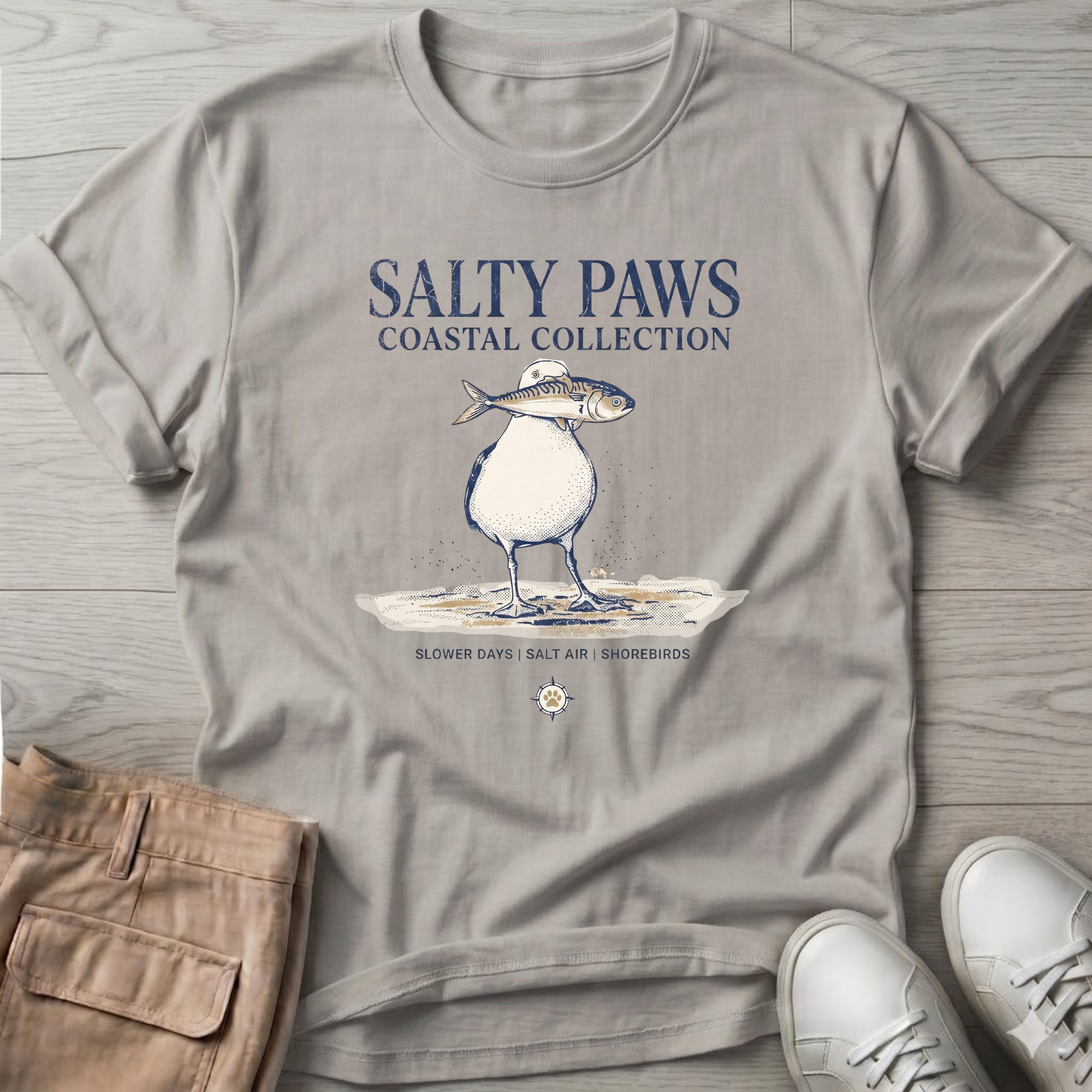 Sea Gull & Fish T-Shirt