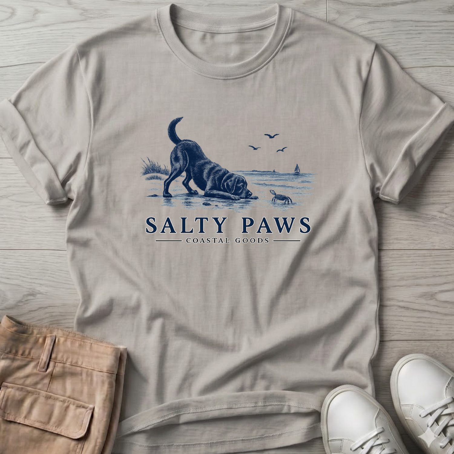 Black Lab vs Crab T-Shirt