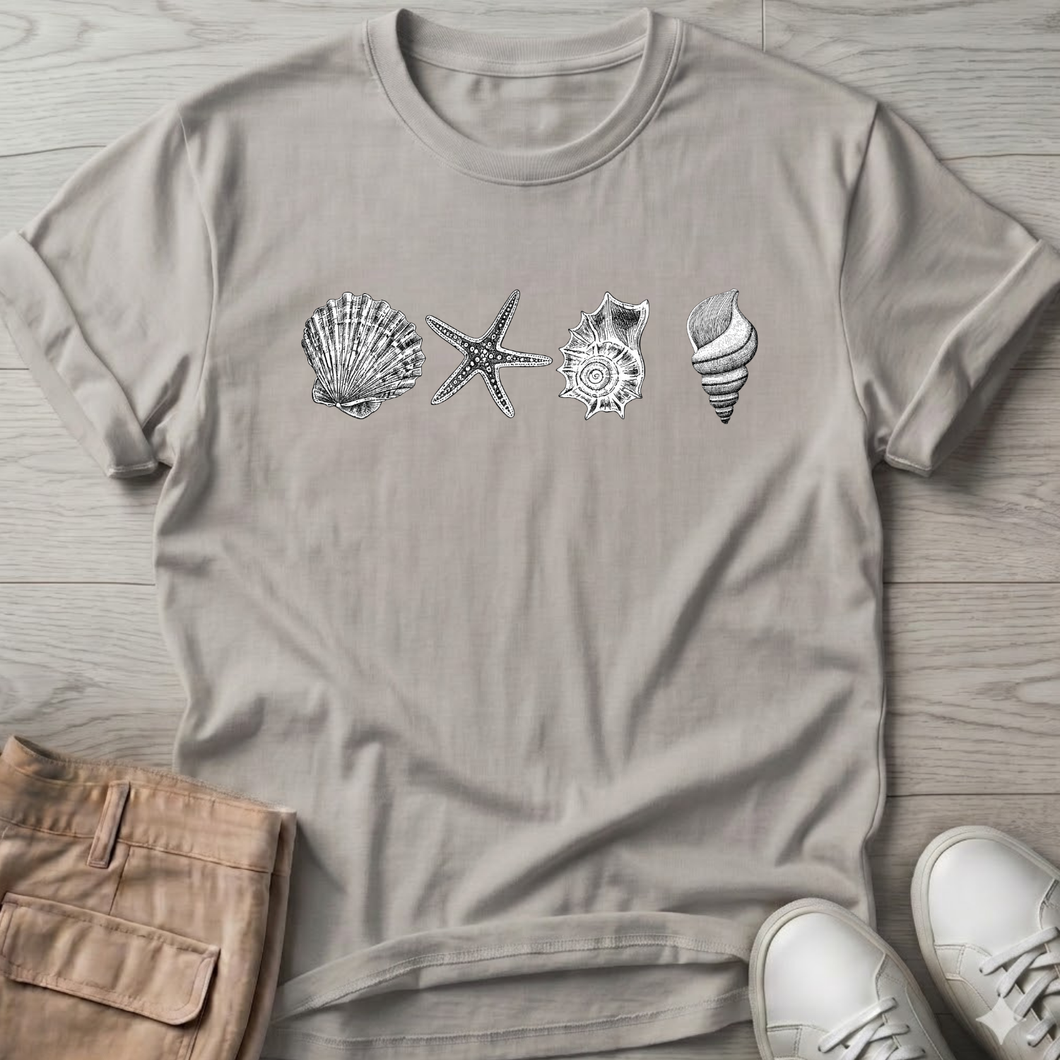 4 Seashells T-Shirt