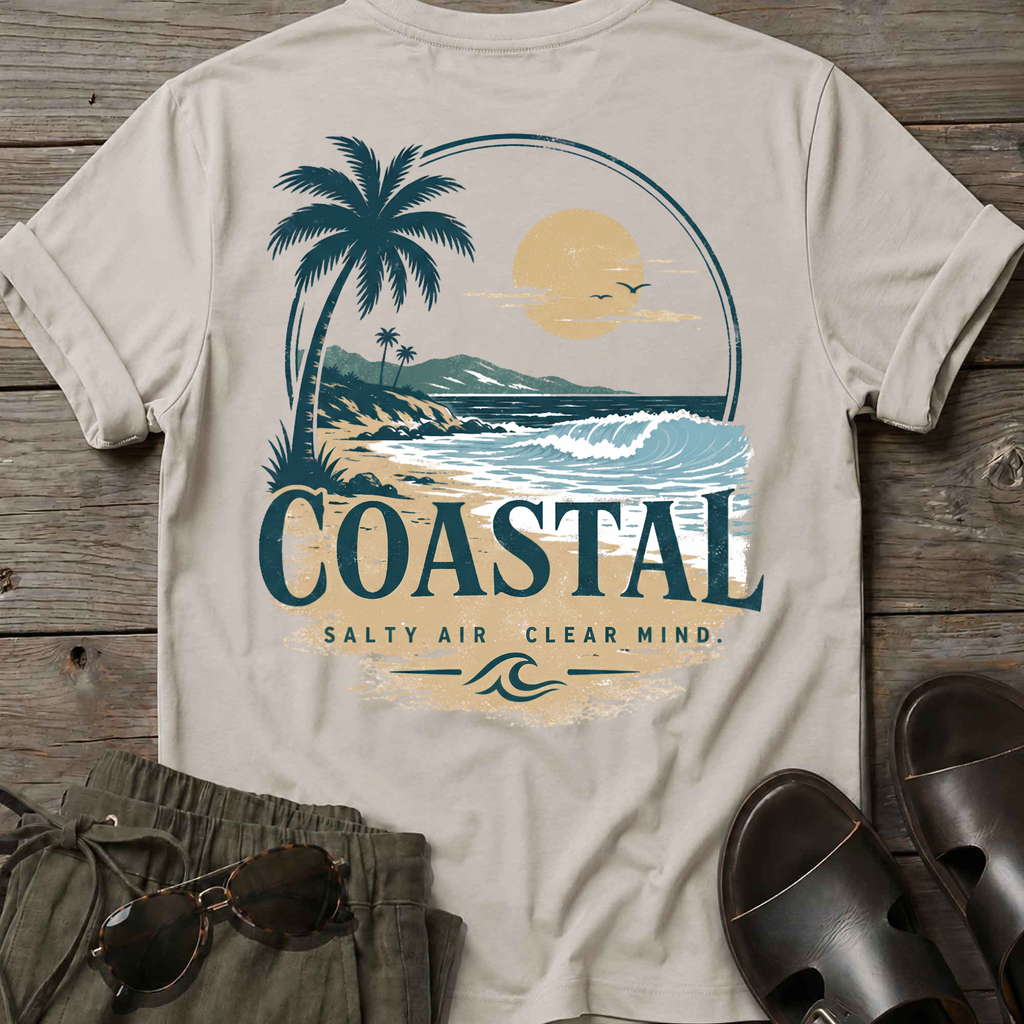 Coastal Salt Air Back T-Shirt
