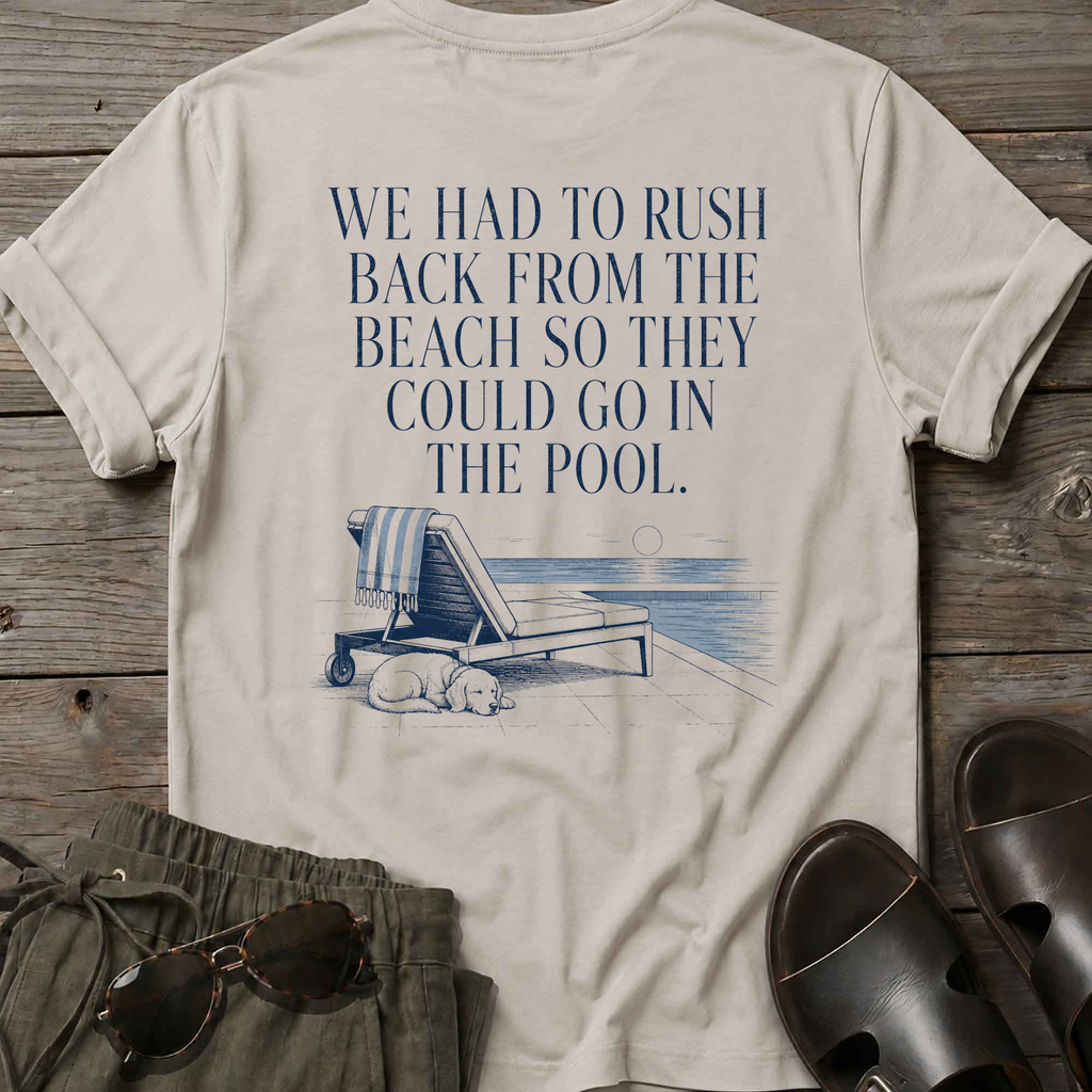 Rush back beach -> pool T-Shirt