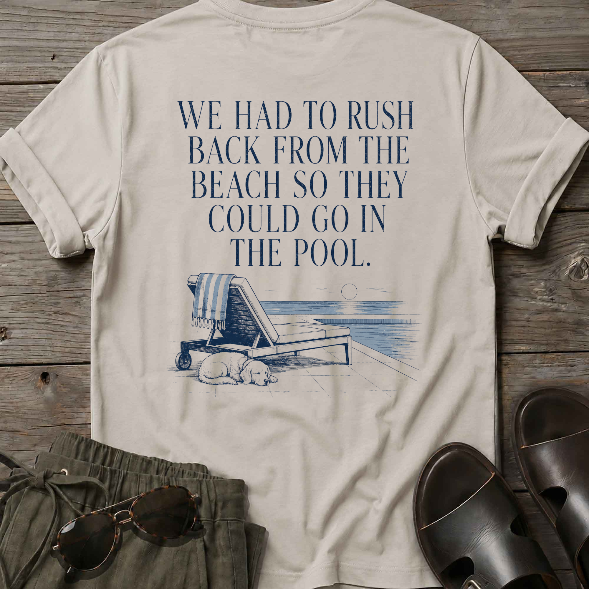 Rush back beach -> pool T-Shirt
