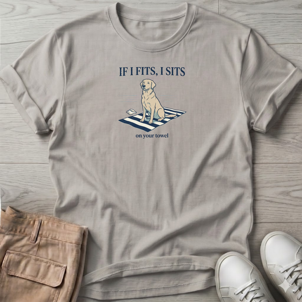 If I Fits, I Sits. Dog T-Shirt