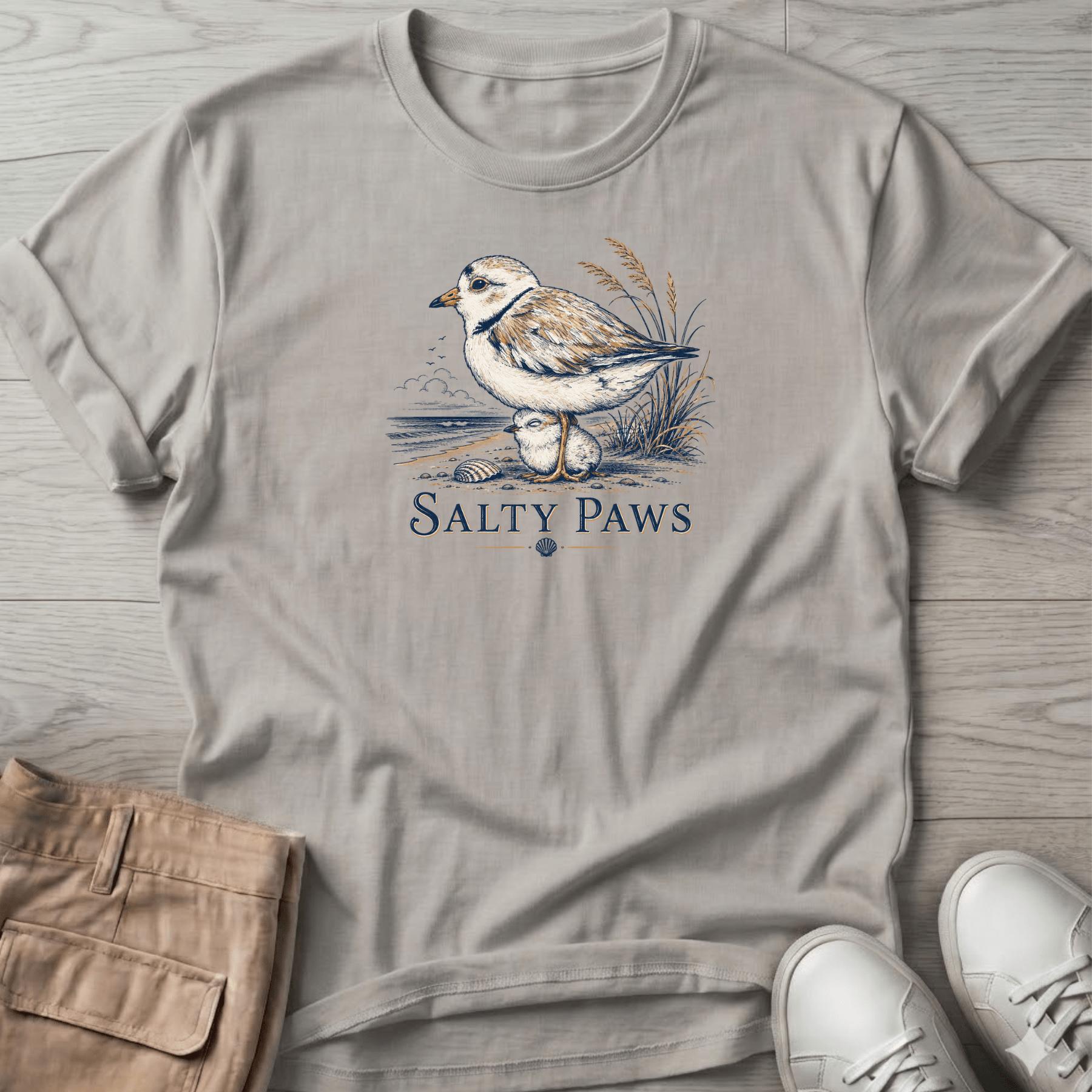 Plover Mom & Chick T-Shirt Vacation