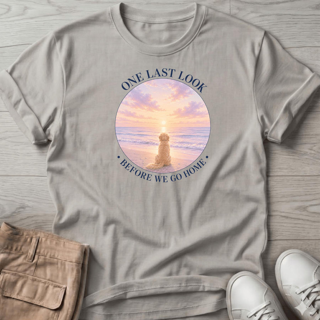 One Last Look Golden Navy T-Shirt