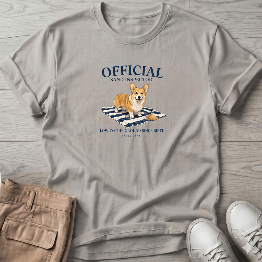 Official Sand Inspector Corgi T-Shirt