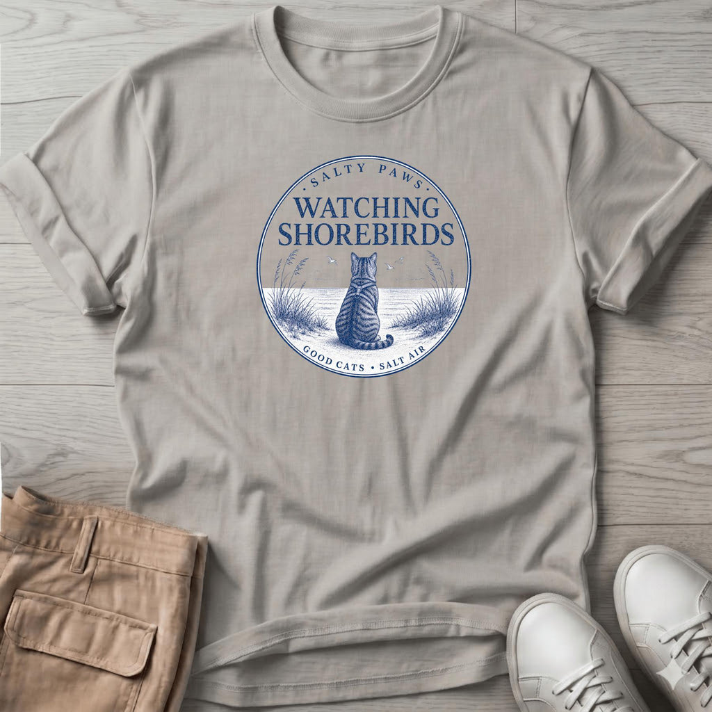 Birdwatcher Cat T-Shirt