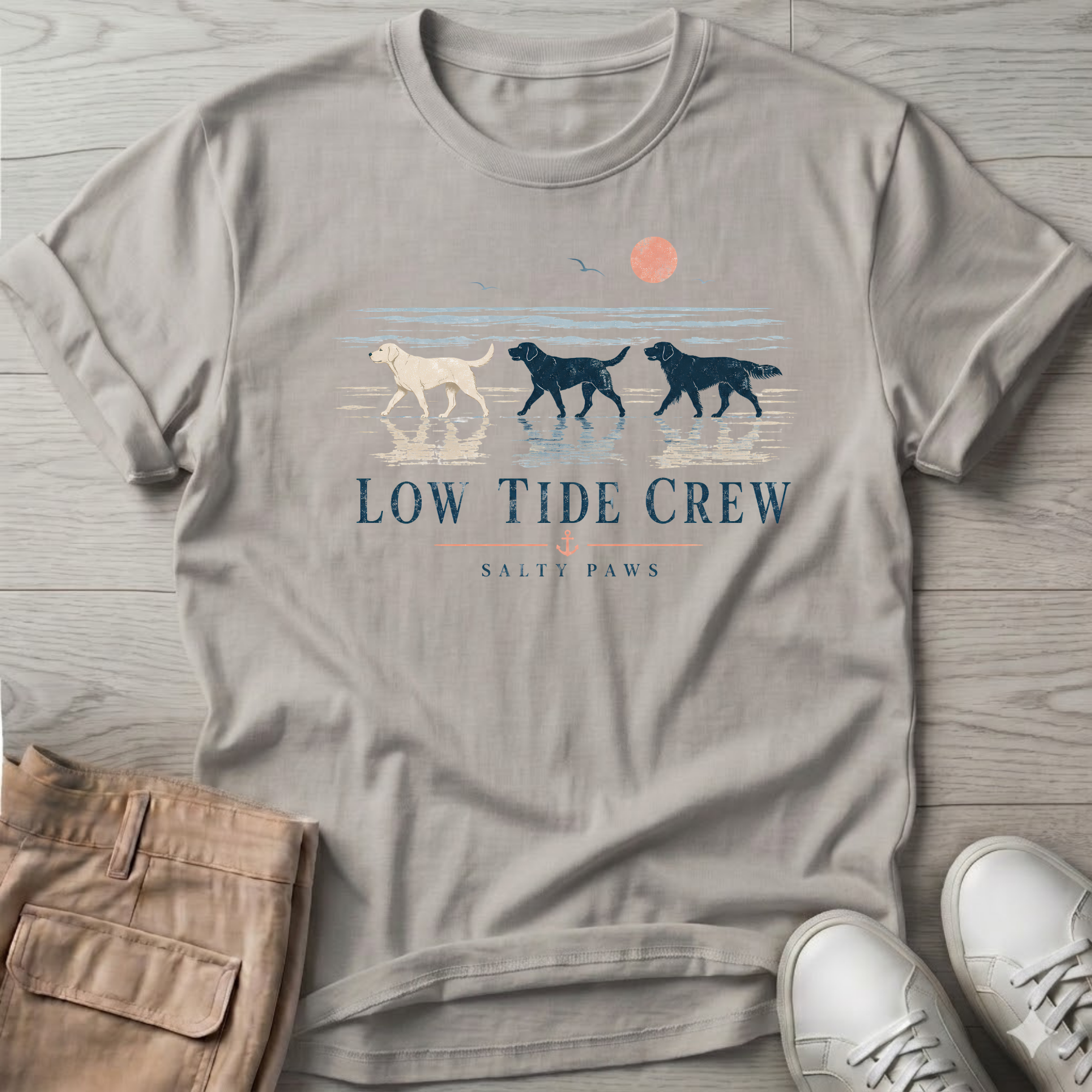 Low Tide Crew Golden Dog T-Shirt