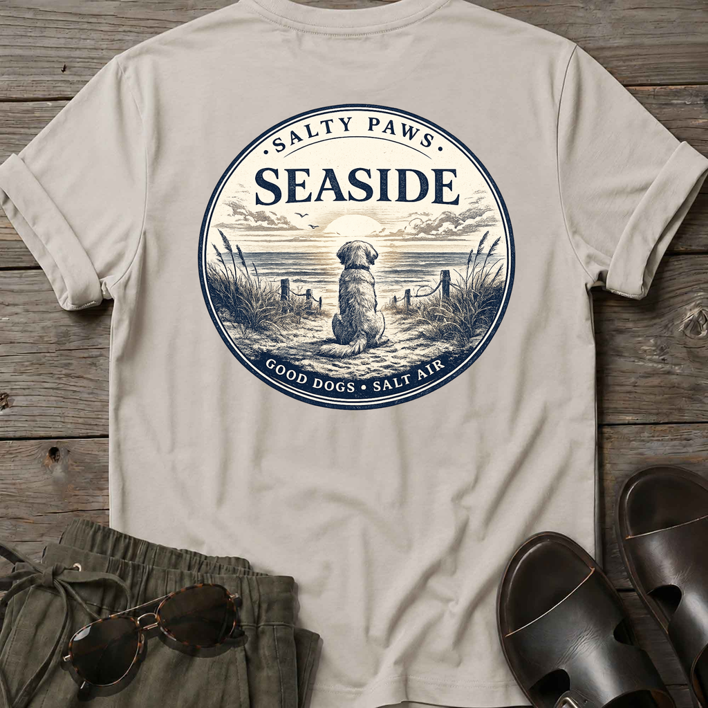 Seaside Good Dogs Back T-Shirt