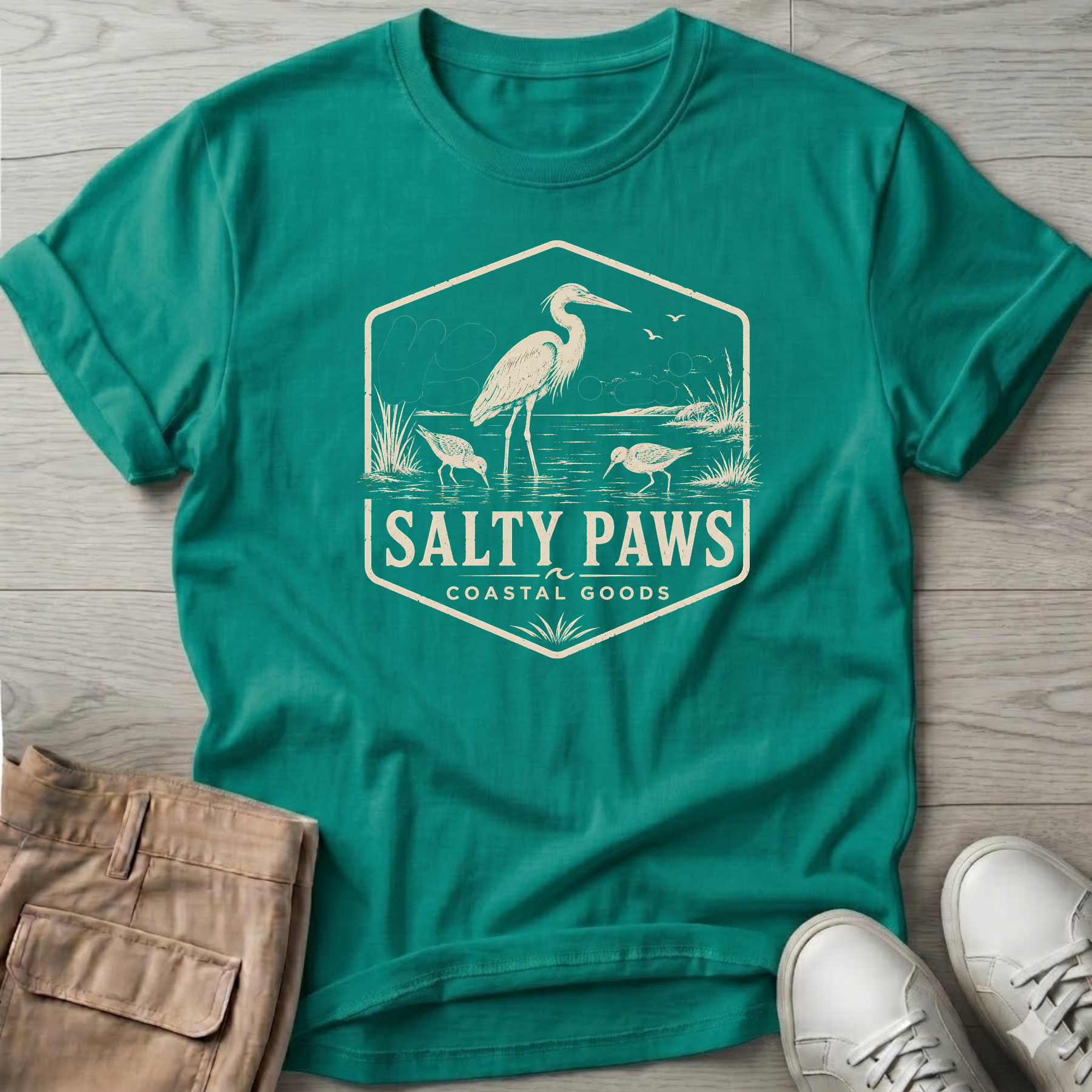 SP Egret Shorebird Shorebirds T-Shirt