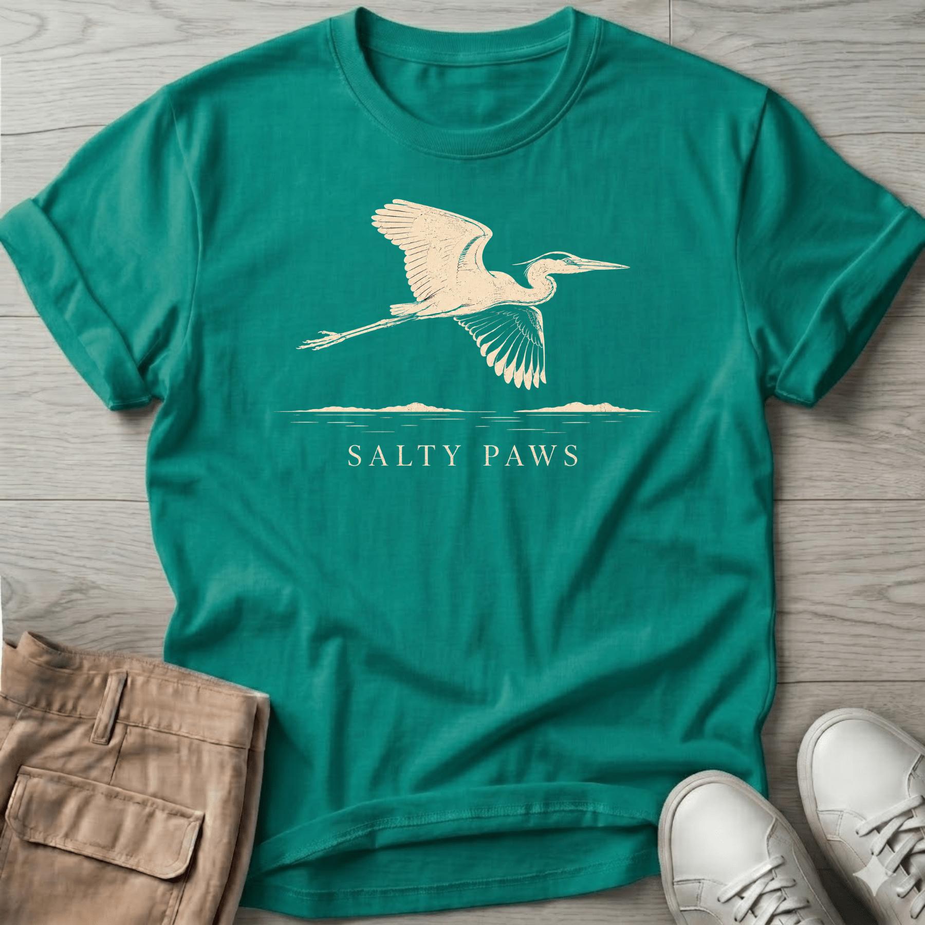 Great Heron Flight T-shirt (front)