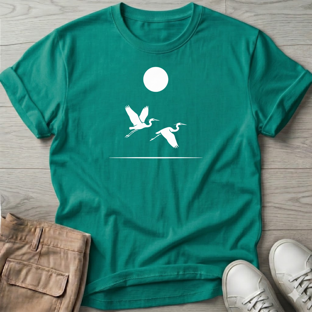 2 Herons in Flight Tee