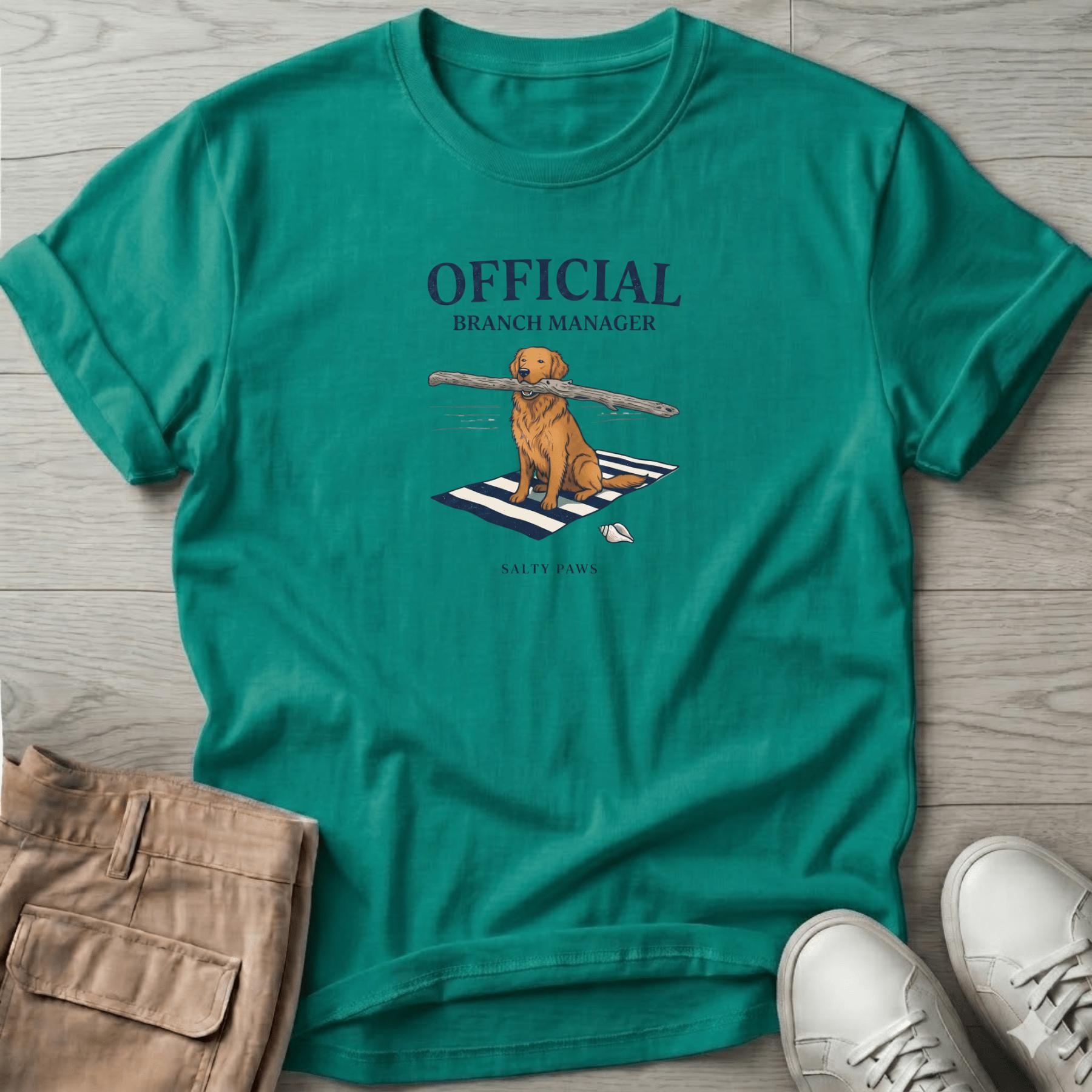 Official Branch Manager Golden Retriever T-Shirt