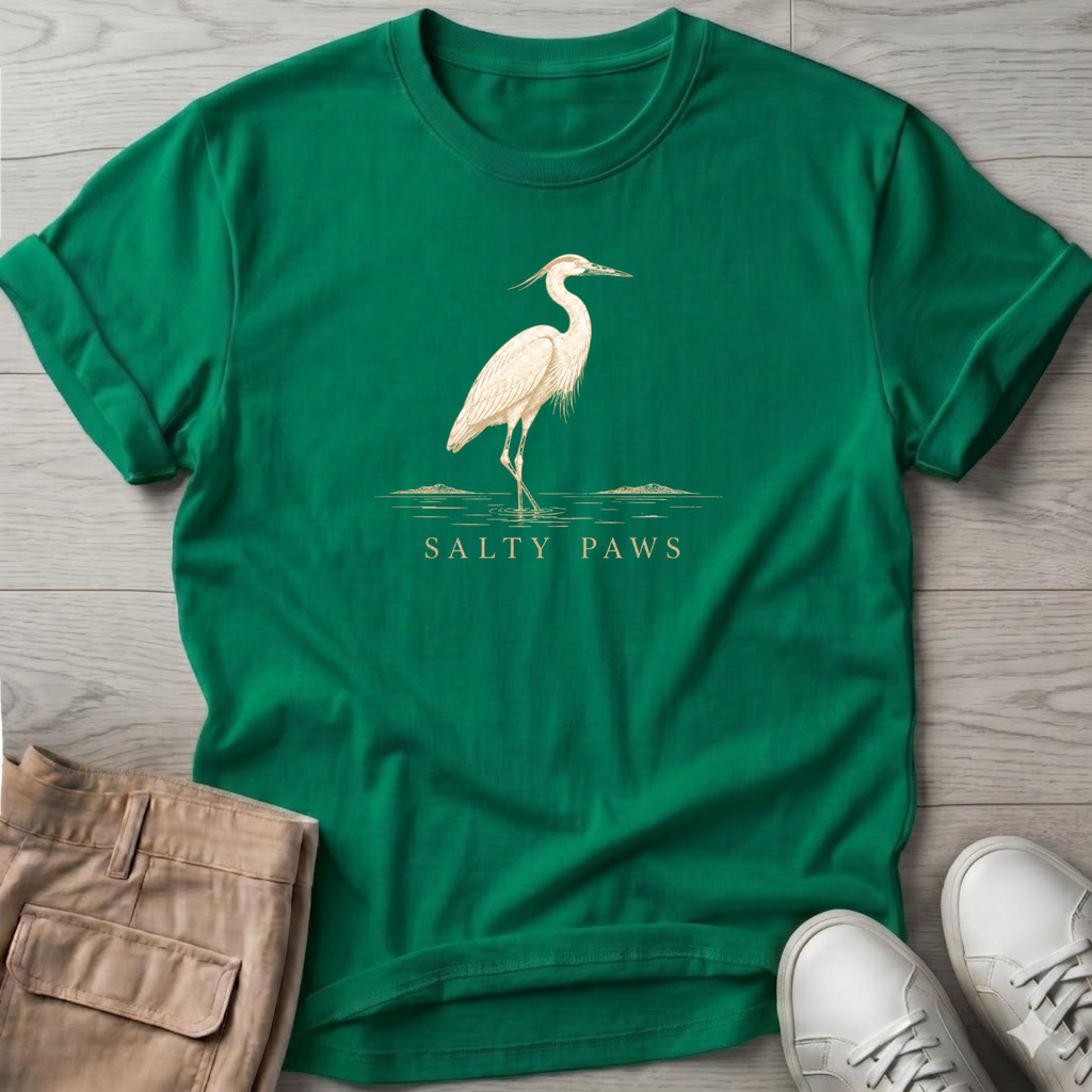 Great Heron Wading T-Shirt
