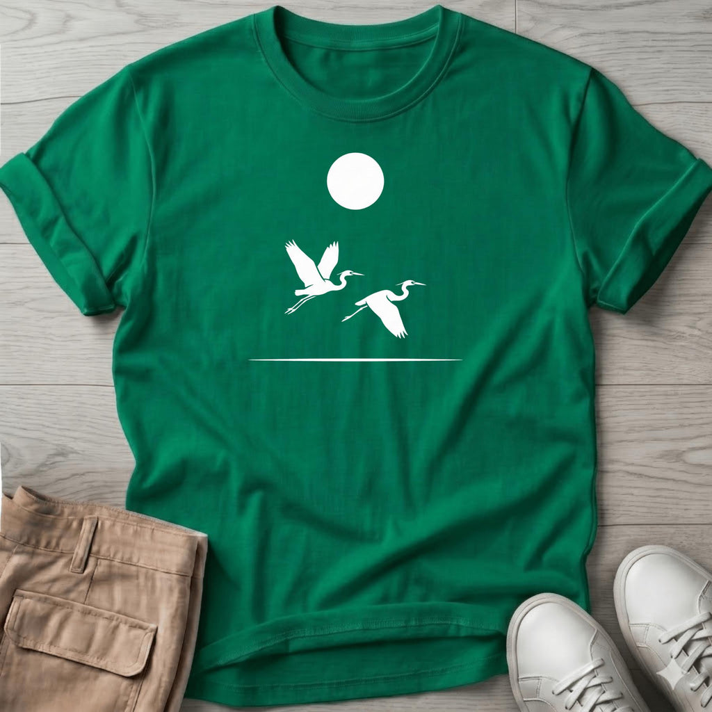 2 Herons in Flight Tee