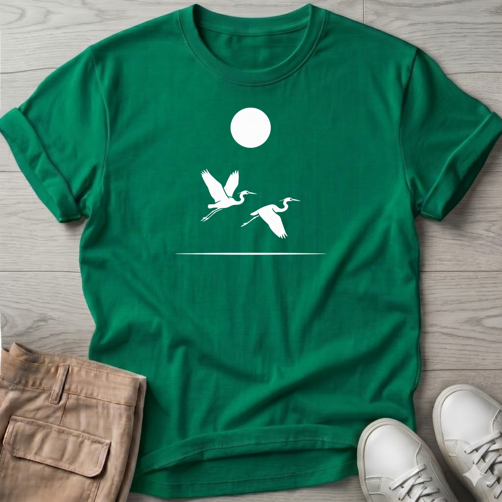 2 Herons in Flight Tee