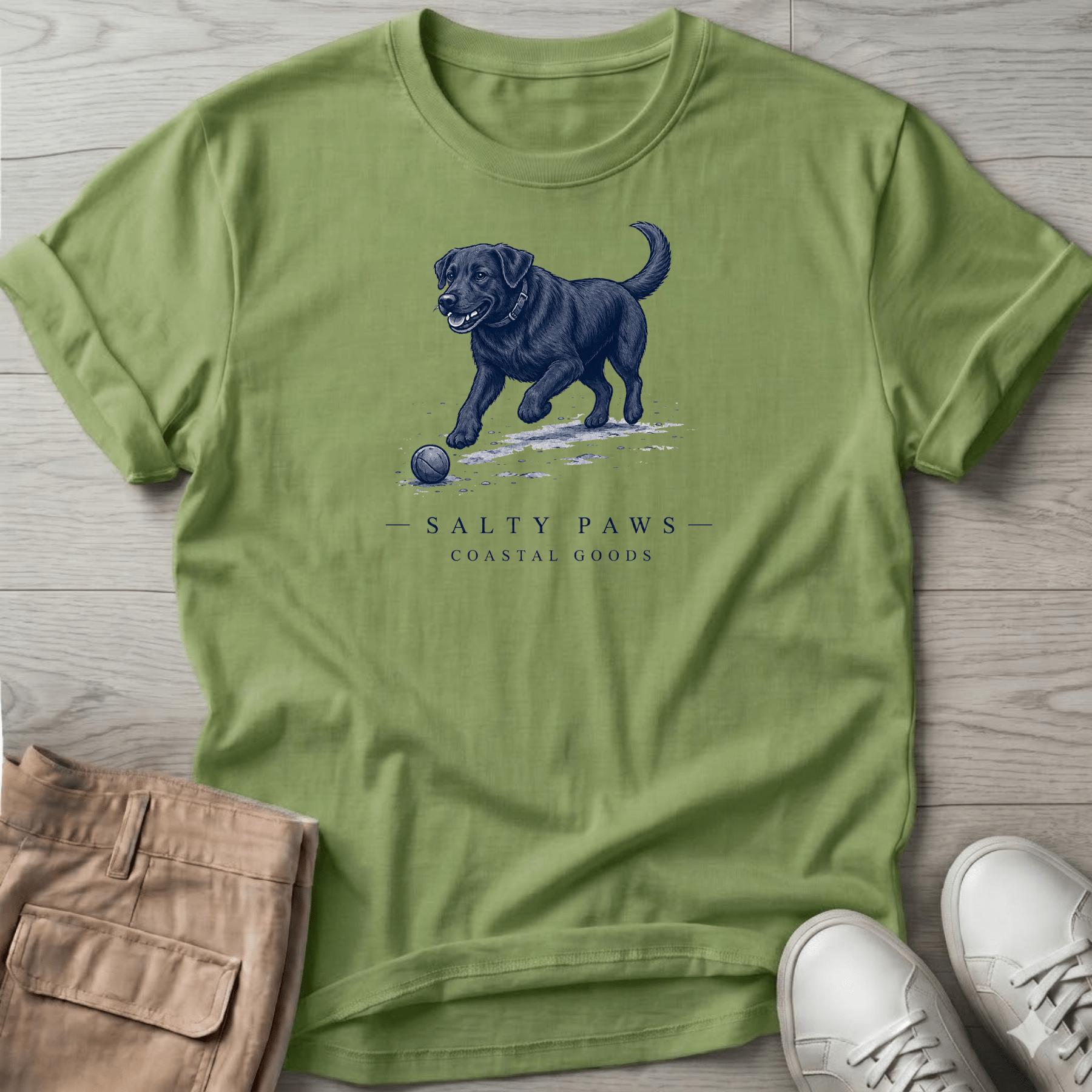 Black Labrador Ball T-Shirt