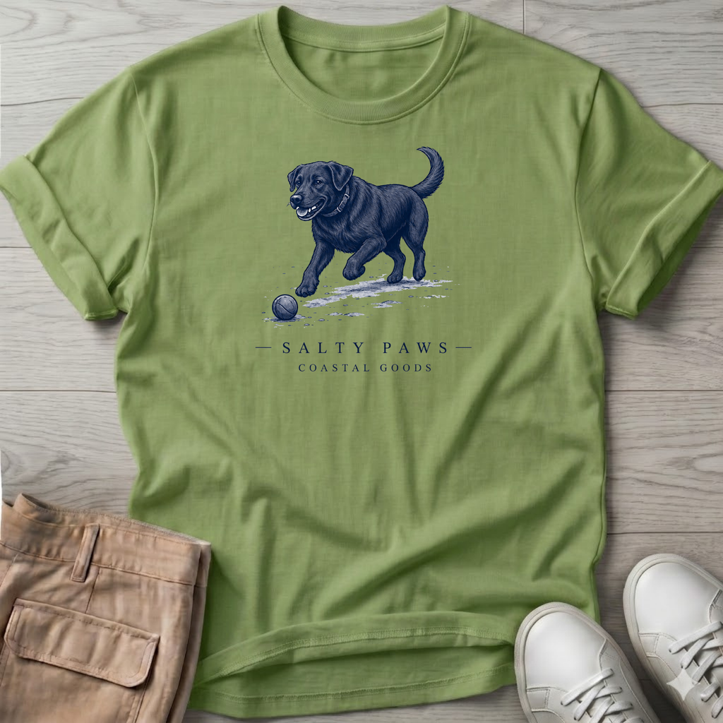 Black Labrador Ball T-Shirt