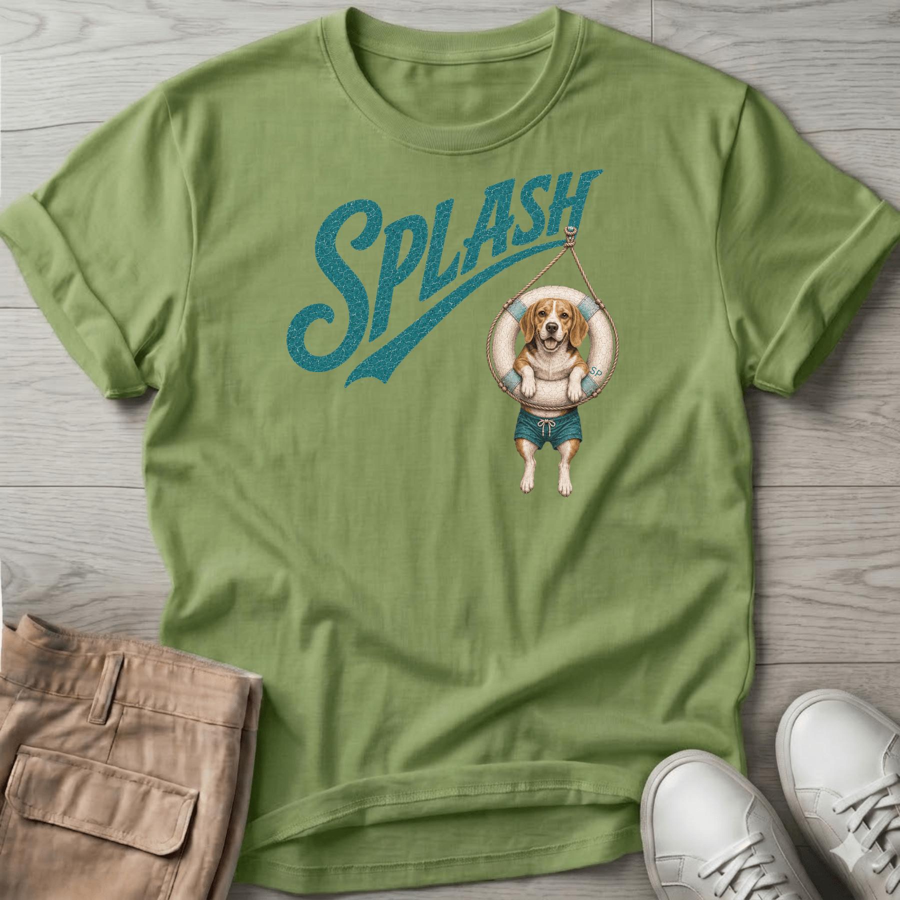 Splash Beagle Tube T-Shirt Vacation