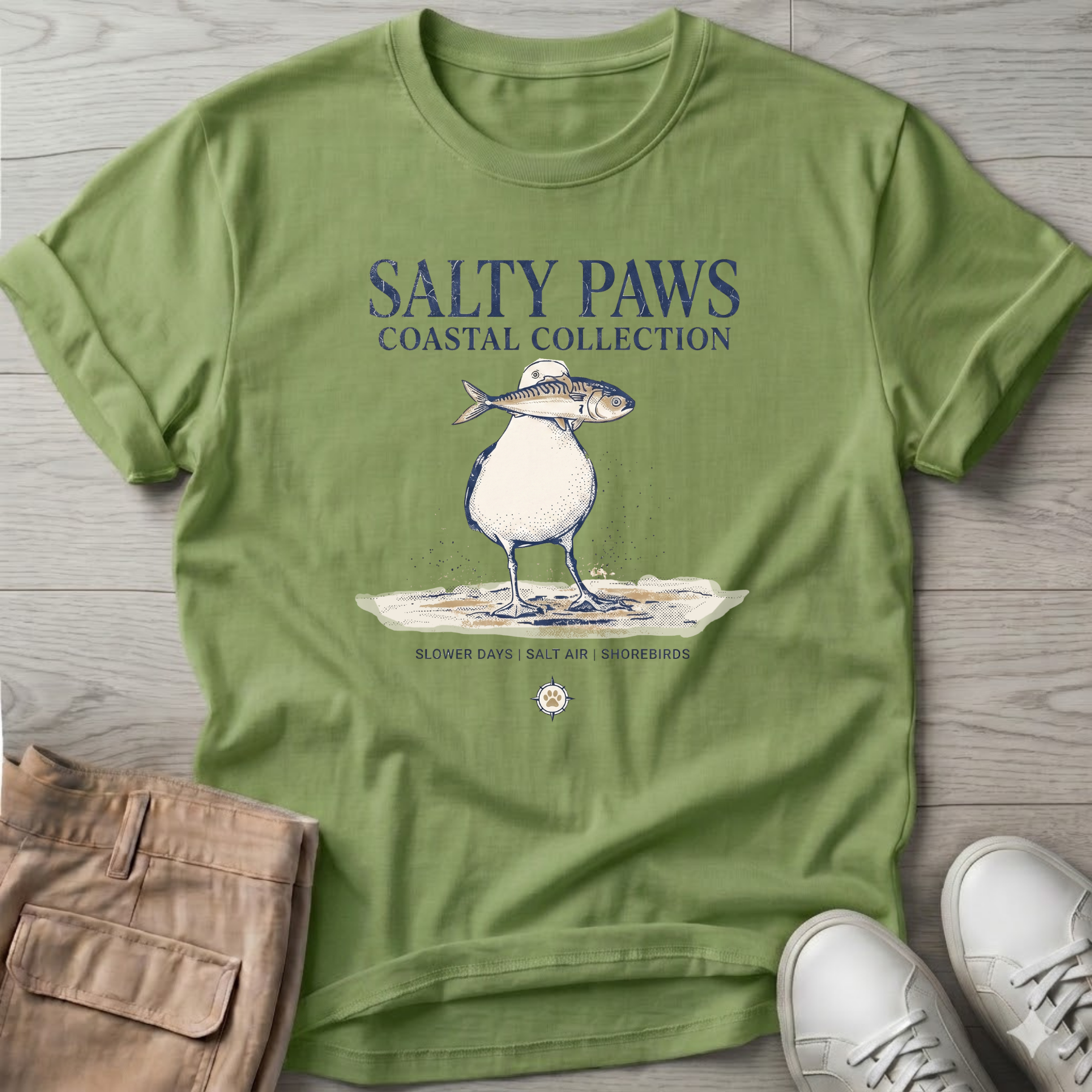 Sea Gull & Fish T-Shirt