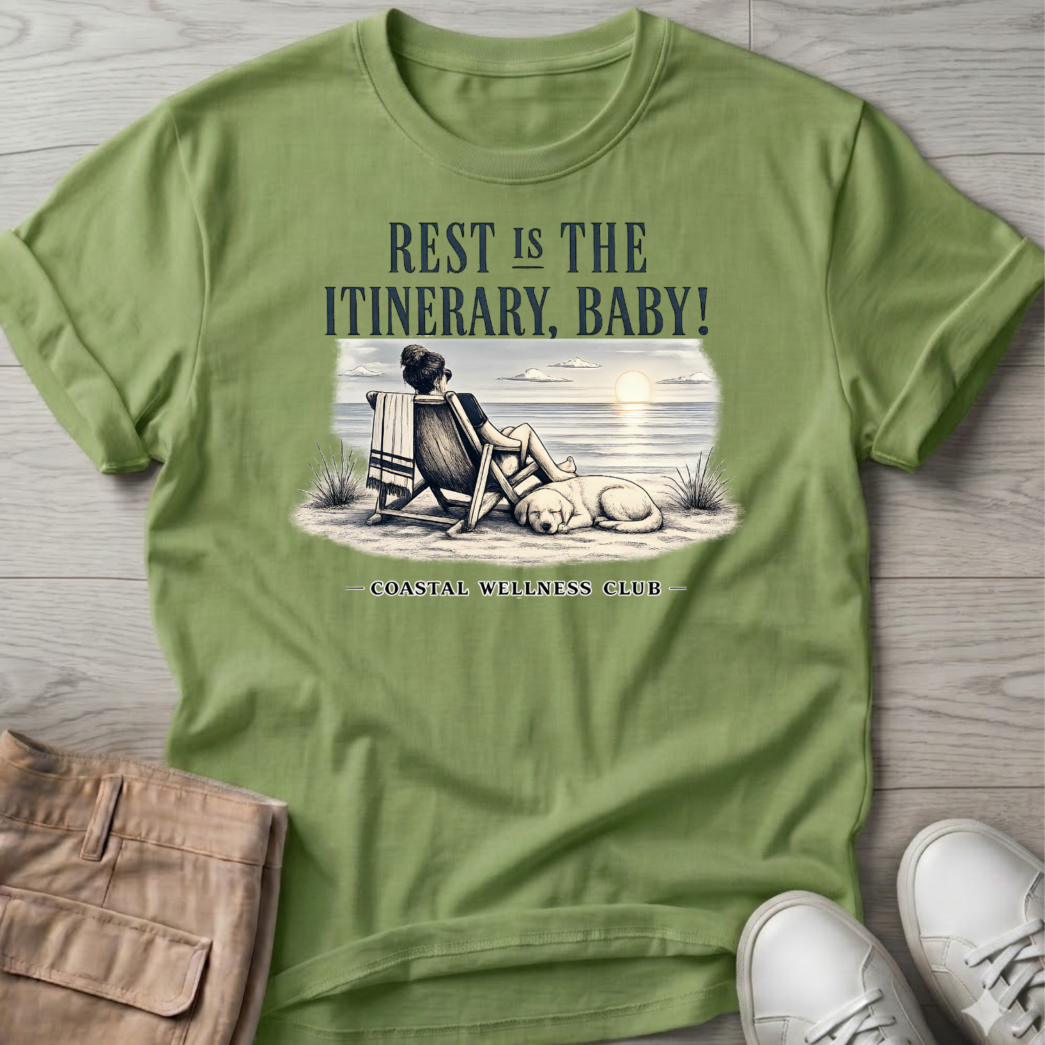 Rest IS the Itinerary Baby! Club T-Shirt