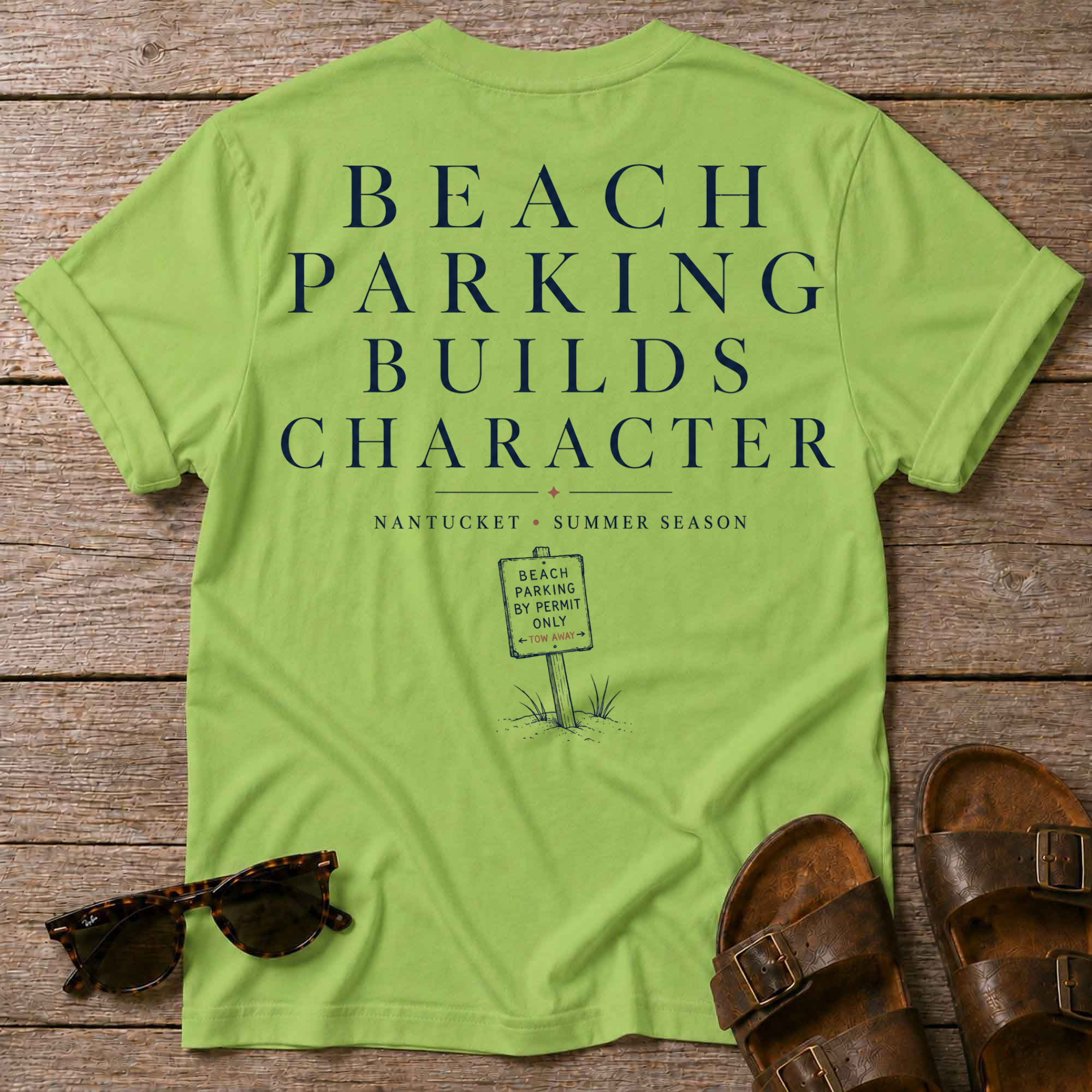 Beach Parking Nantucket T-Shirt