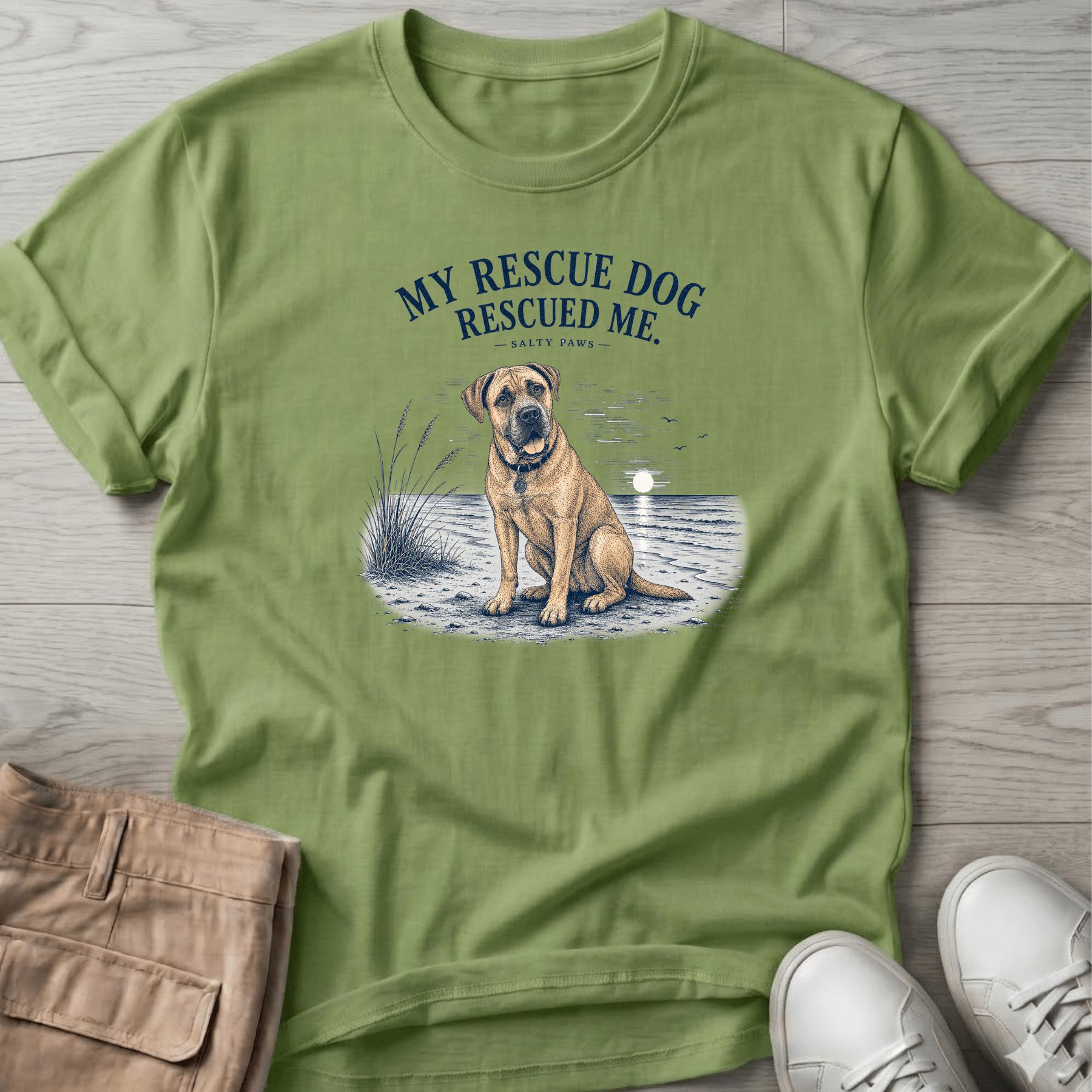 My Rescue Dog Rescued Me T-Shirt Vacation