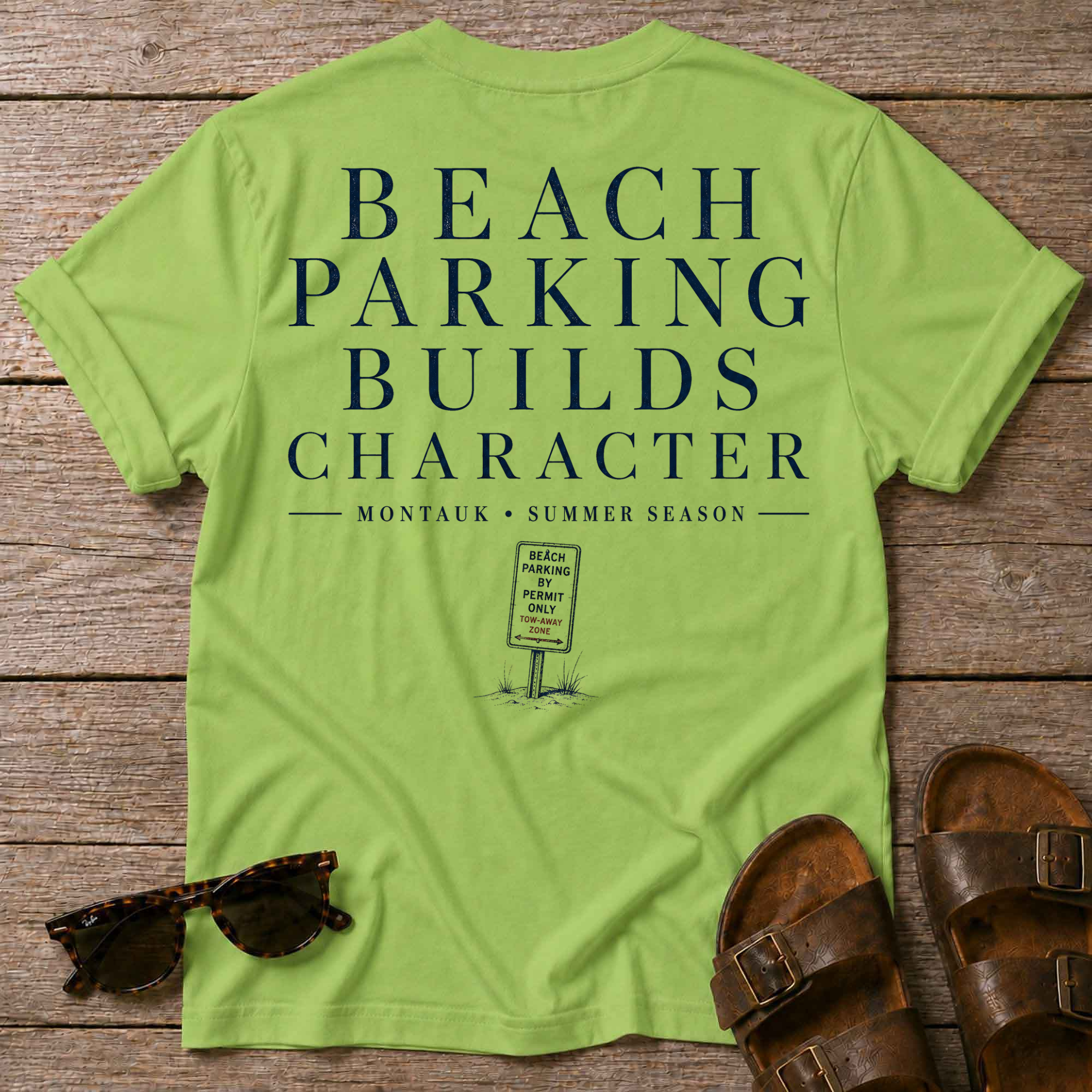Beach Parking Montauk T-Shirt